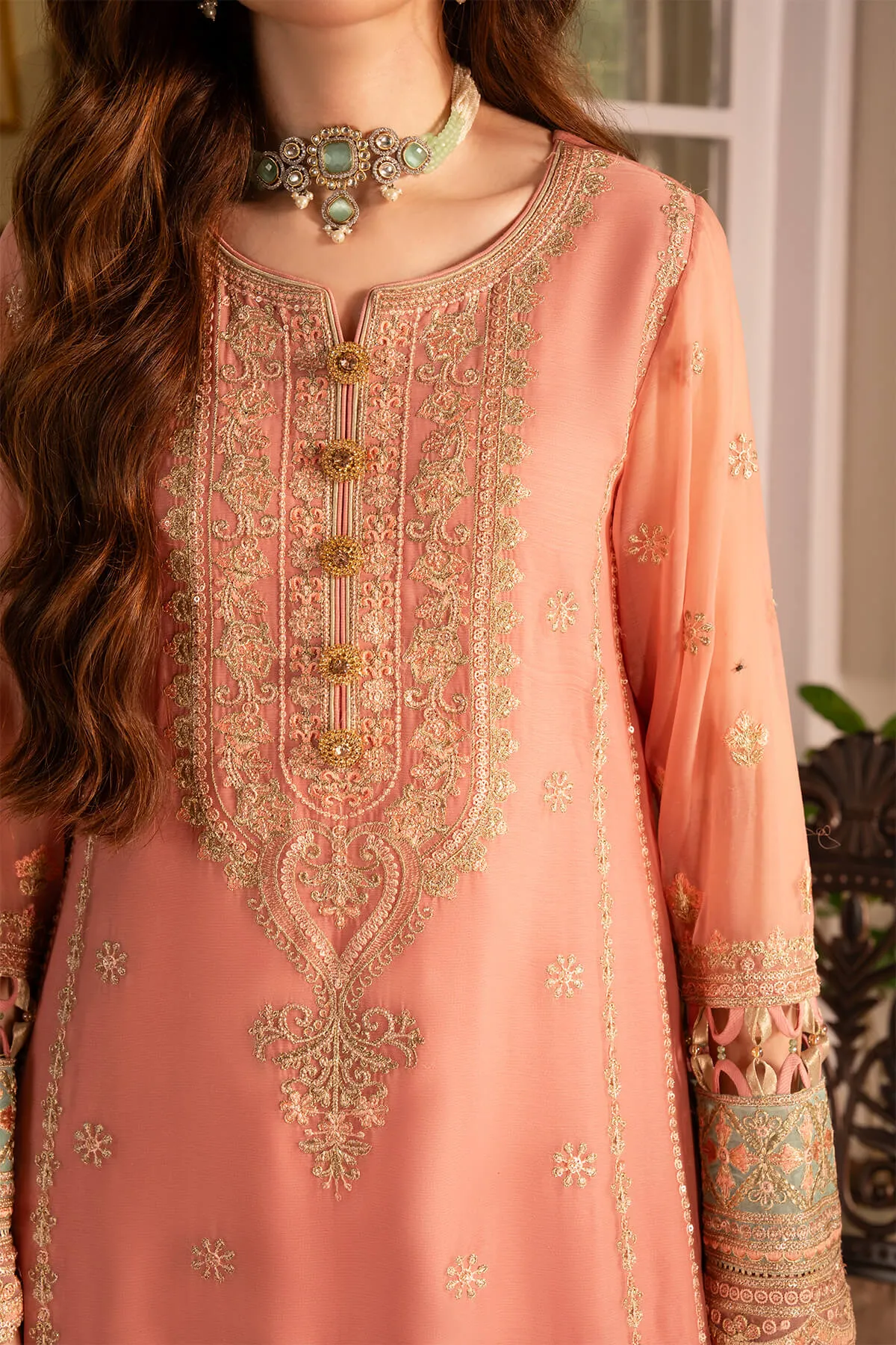 Noor Jahan By Imrozia Unstitched 3 Piece Luxury Chiffon Suit-I-207 Dilkash - Image 3
