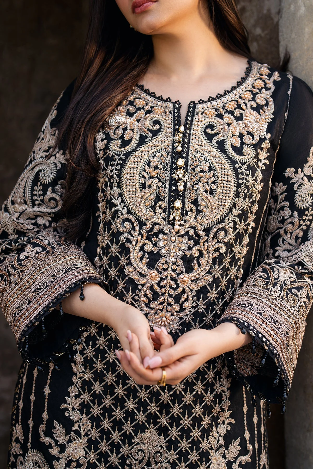 Meeras By Imrozia Serene Unstitched 3 Piece Luxury Formals Suit-I-222 AQIQ - Image 5