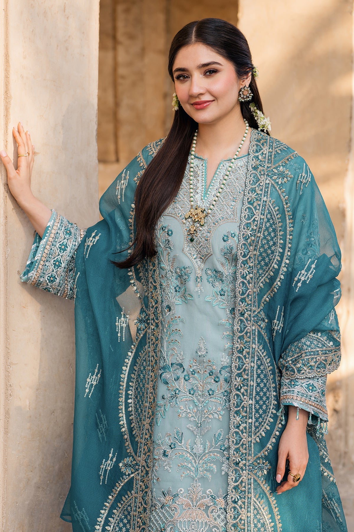 Meeras By Imrozia Serene Unstitched 3 Piece Luxury Formals Suit-I-225 FEROZA - Image 5