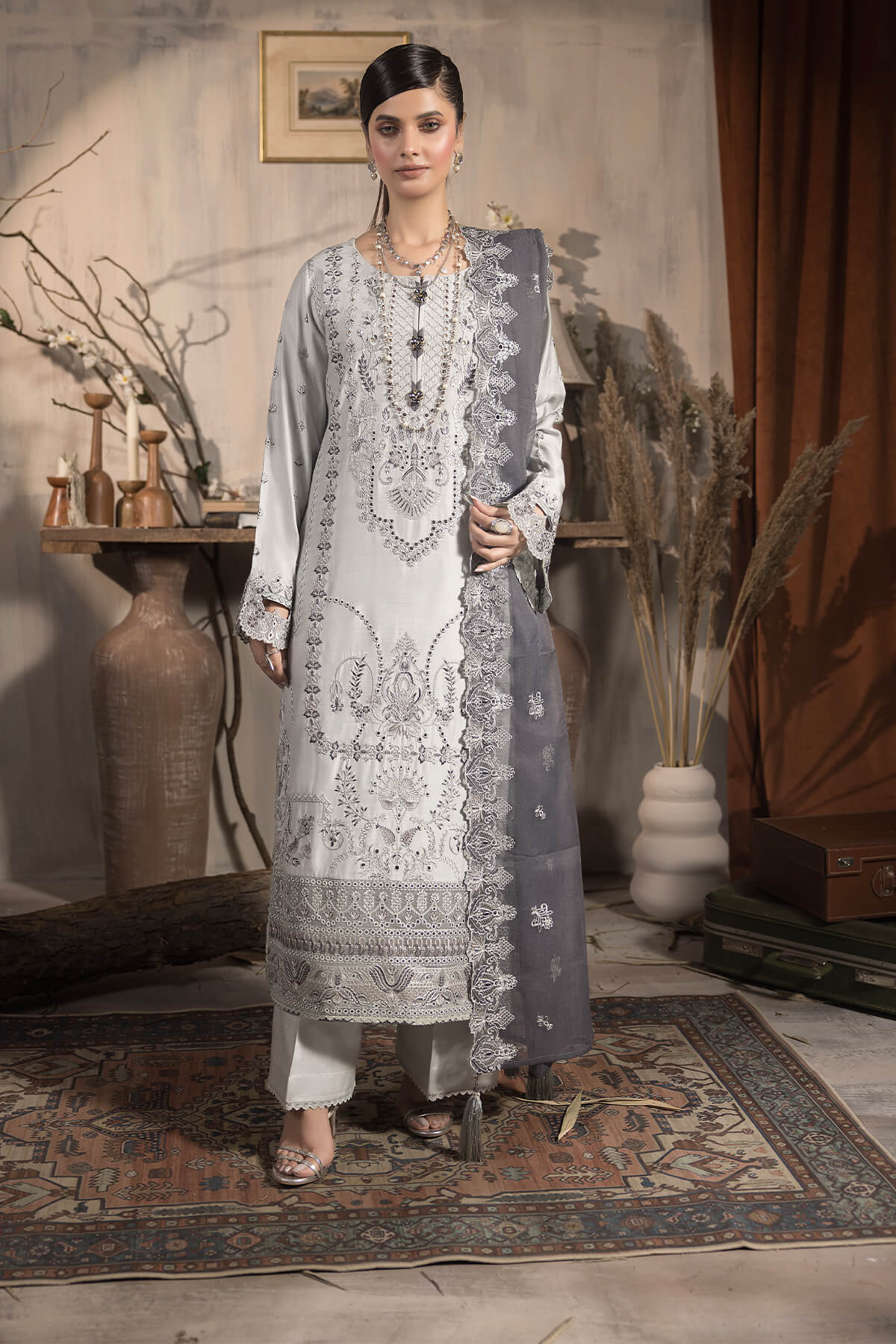 Sehar By Imrozia Stitched 3 Piece Winter Suit-I.P-77 Murjan