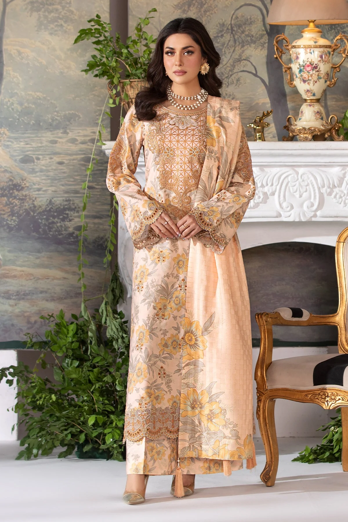 Masakali By Imrozia Stitched 3 Piece Winter Suit-I.P-81 Jara