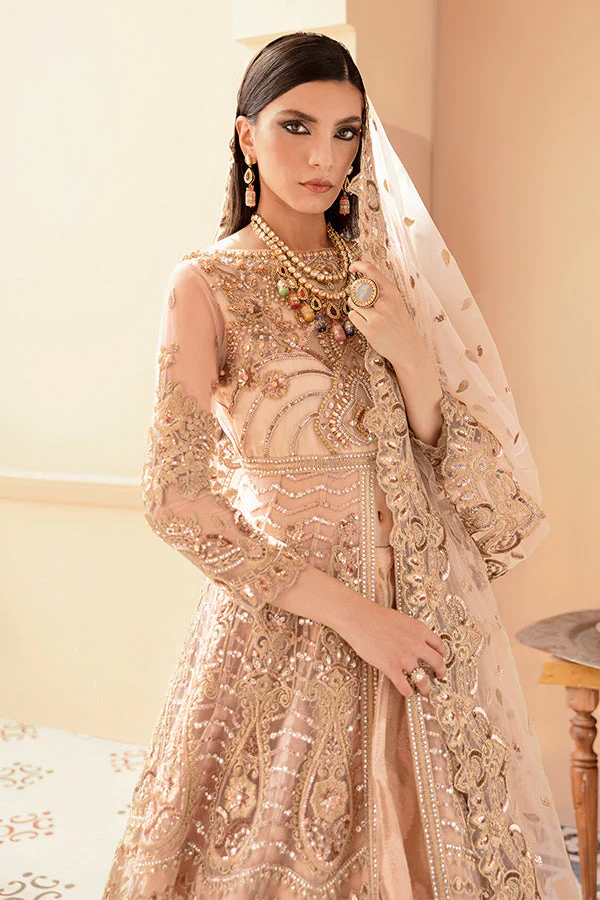 Serene Unstitched 3 Piece Formals Suits-IB-08 Gold Majesty - Image 6