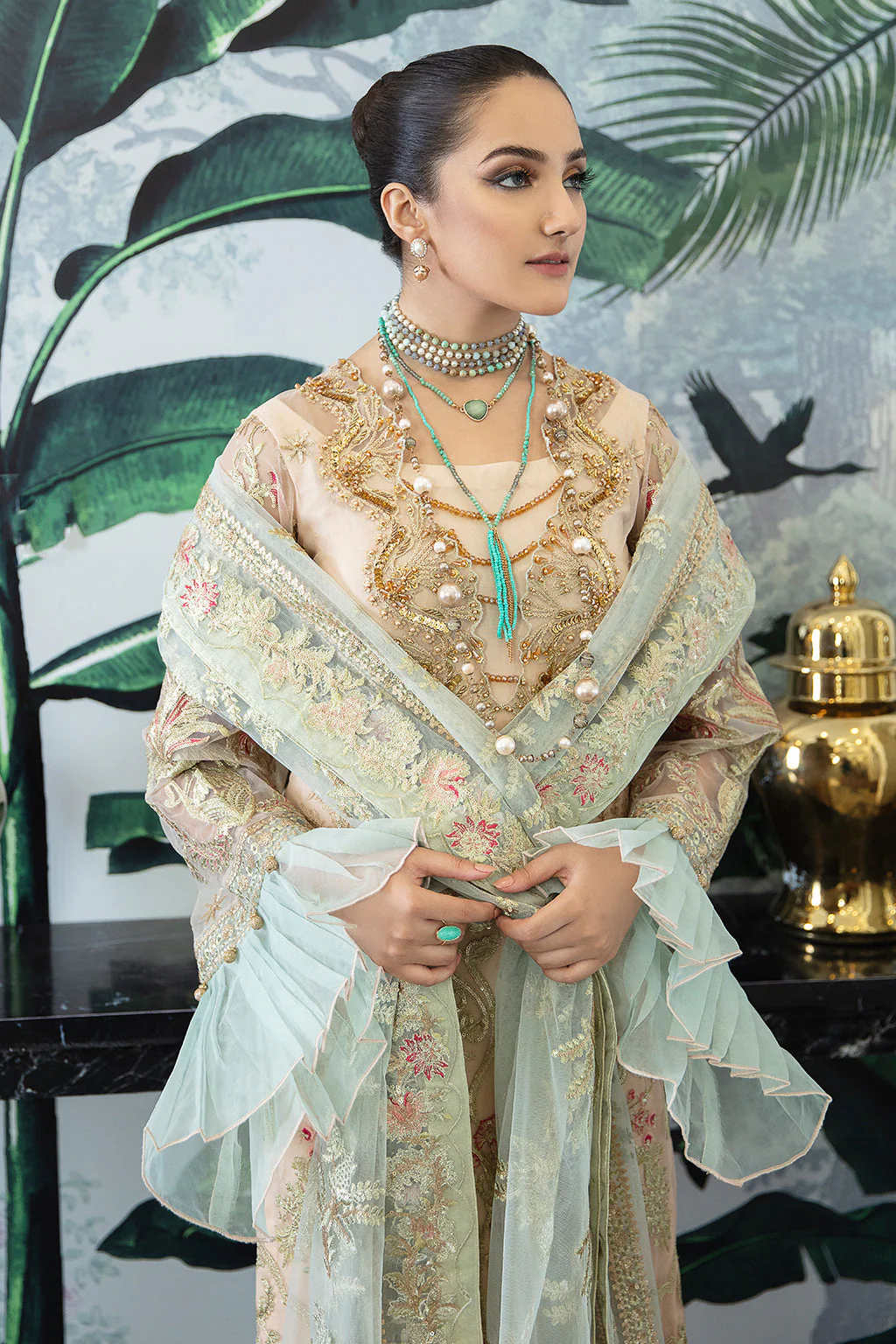 Zarposh Unstitched 3 Piece Formals Collection-Ibis 03 - Image 3