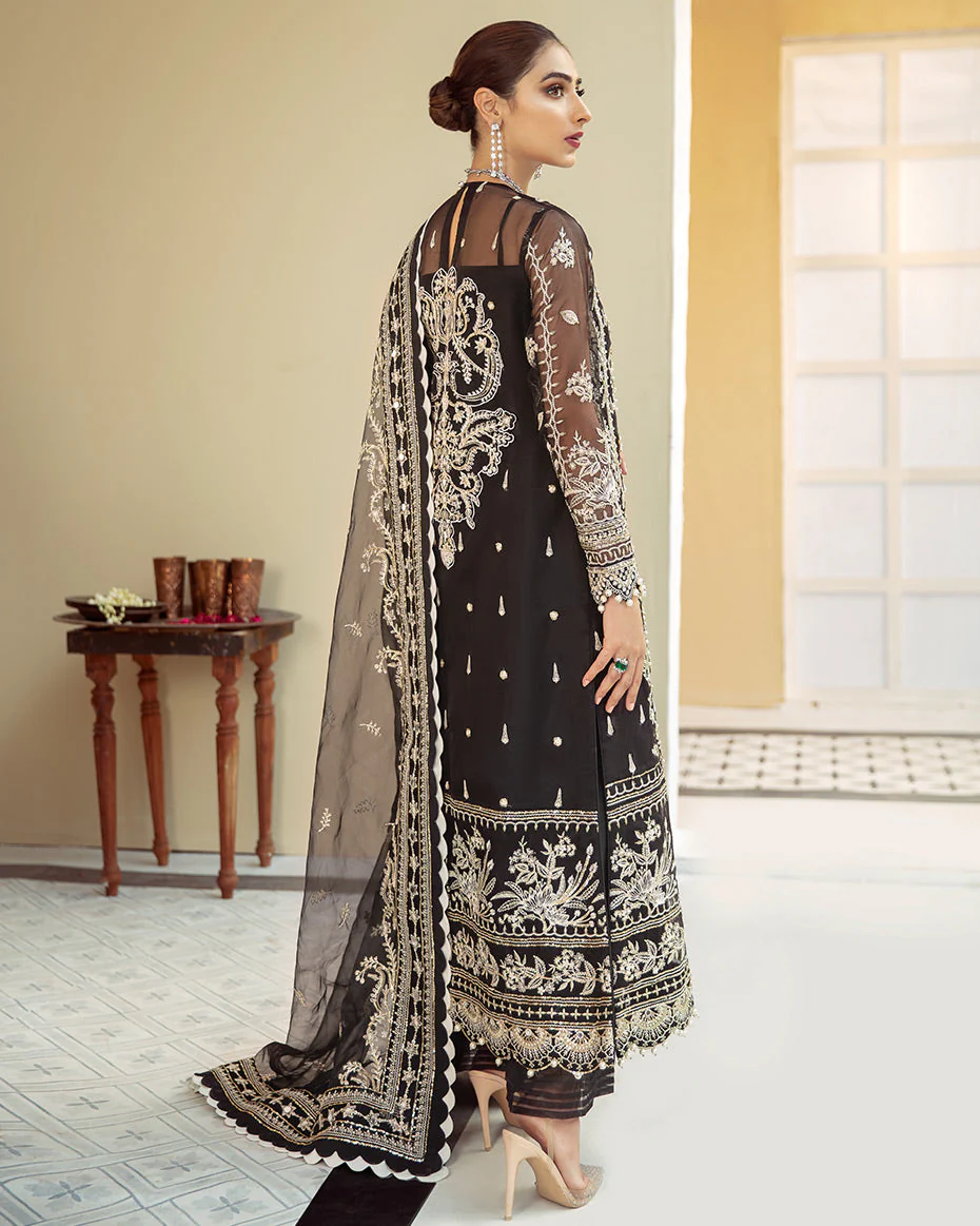 Gulaal Unstitched 3 Piece Luxury Formals Suit-Inaaya Embroidered Organza 3-Piece Suit D-01 - Image 2