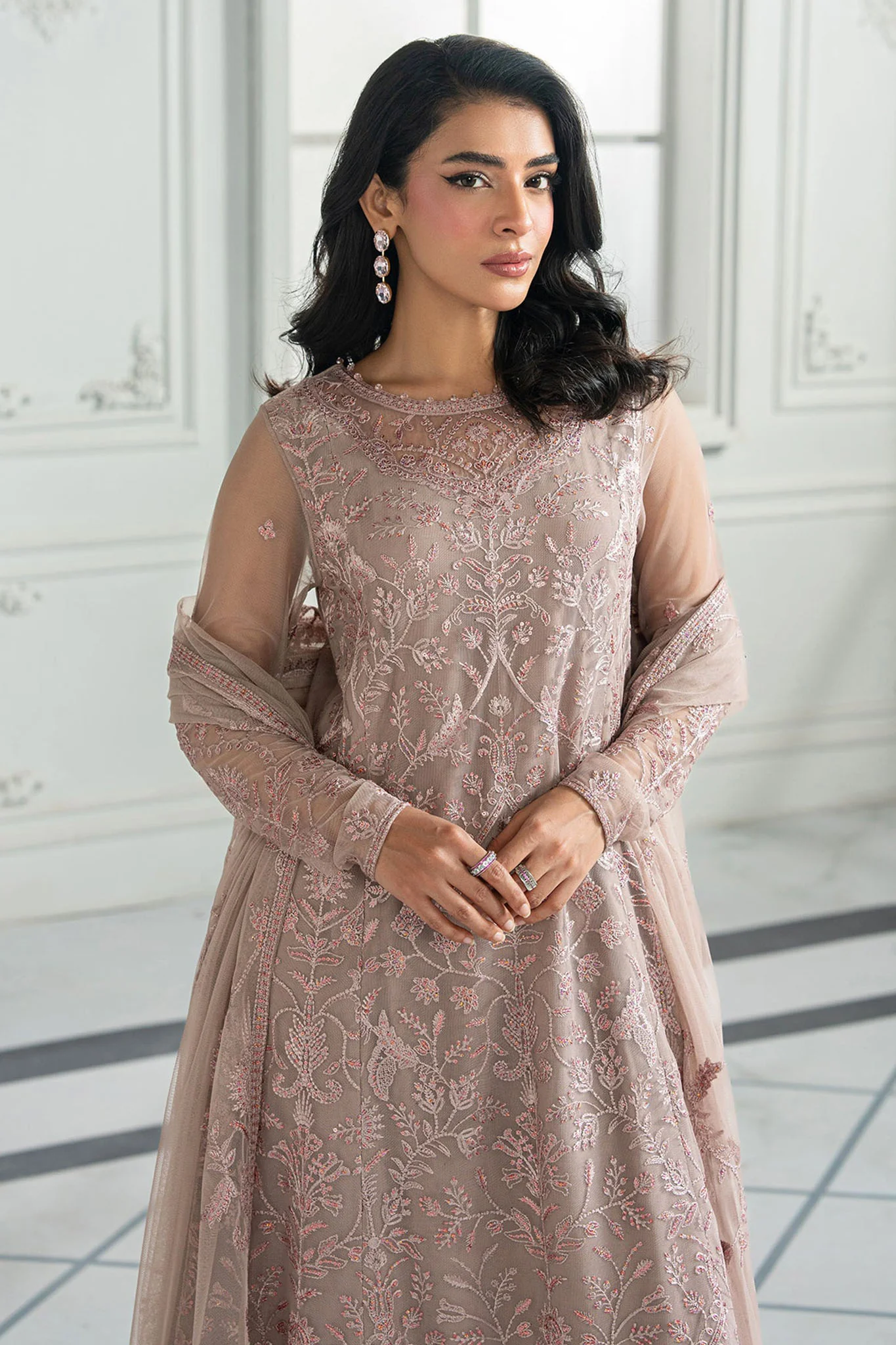 Inara By Zarif Unstitched 3 Piece Formals Suit-ZRI-06-Hayda - Image 3