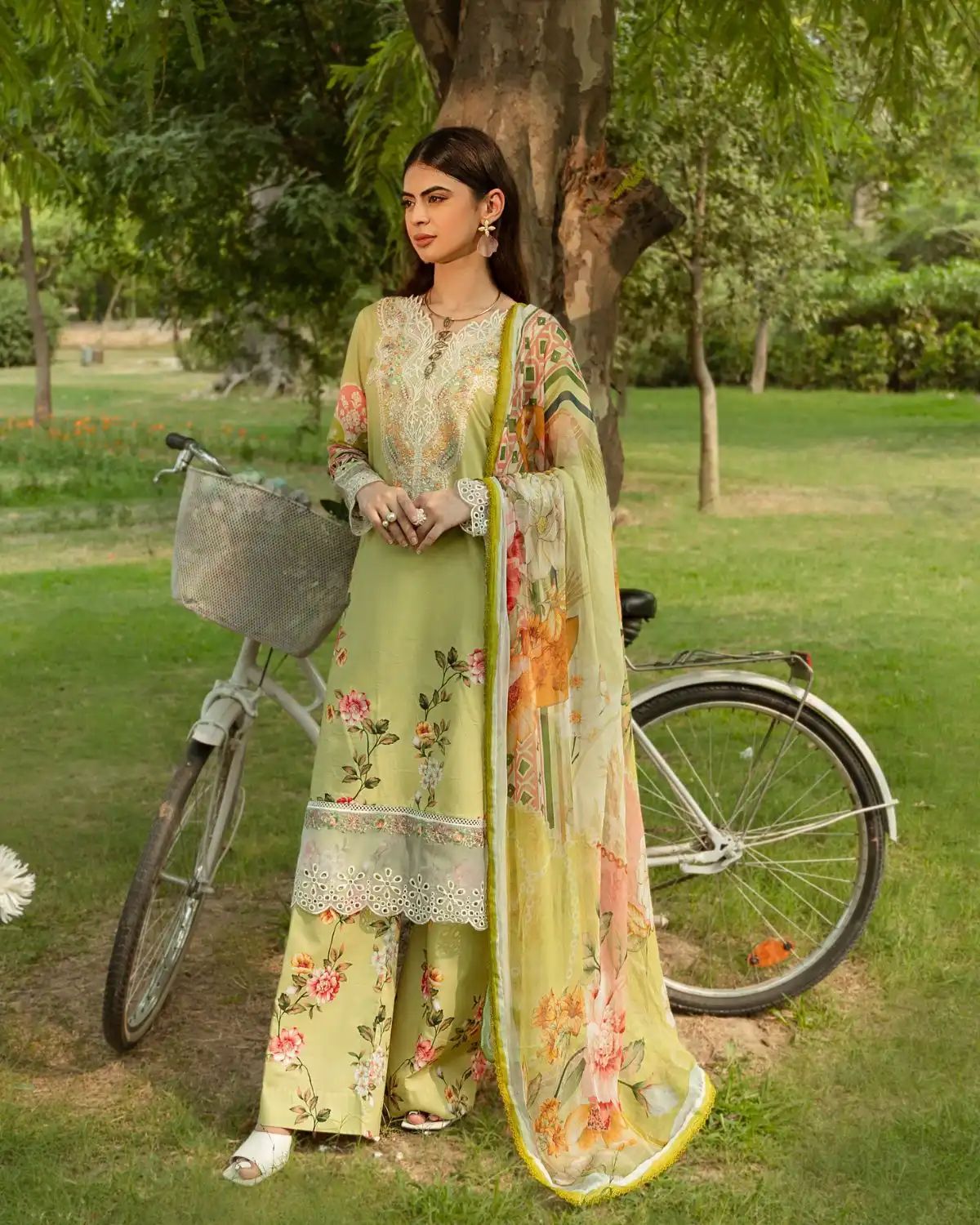 Gul Bahar By Inara Stitched 3 Piece Summer Suit-CAMELLIA DR-10 - Image 7