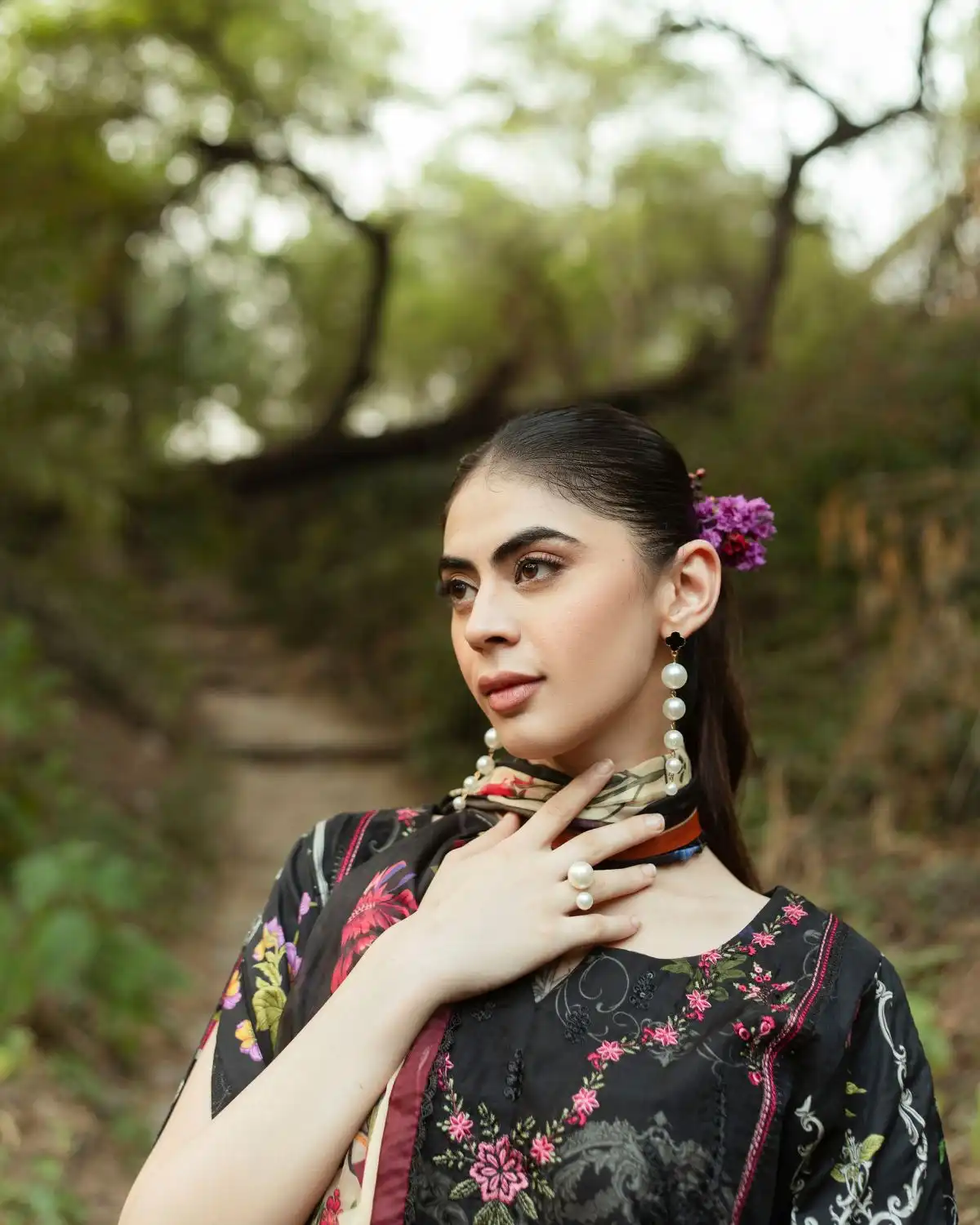 Gul Bahar By Inara Stitched 3 Piece Summer Suit-IXORA DR-11 - Image 8