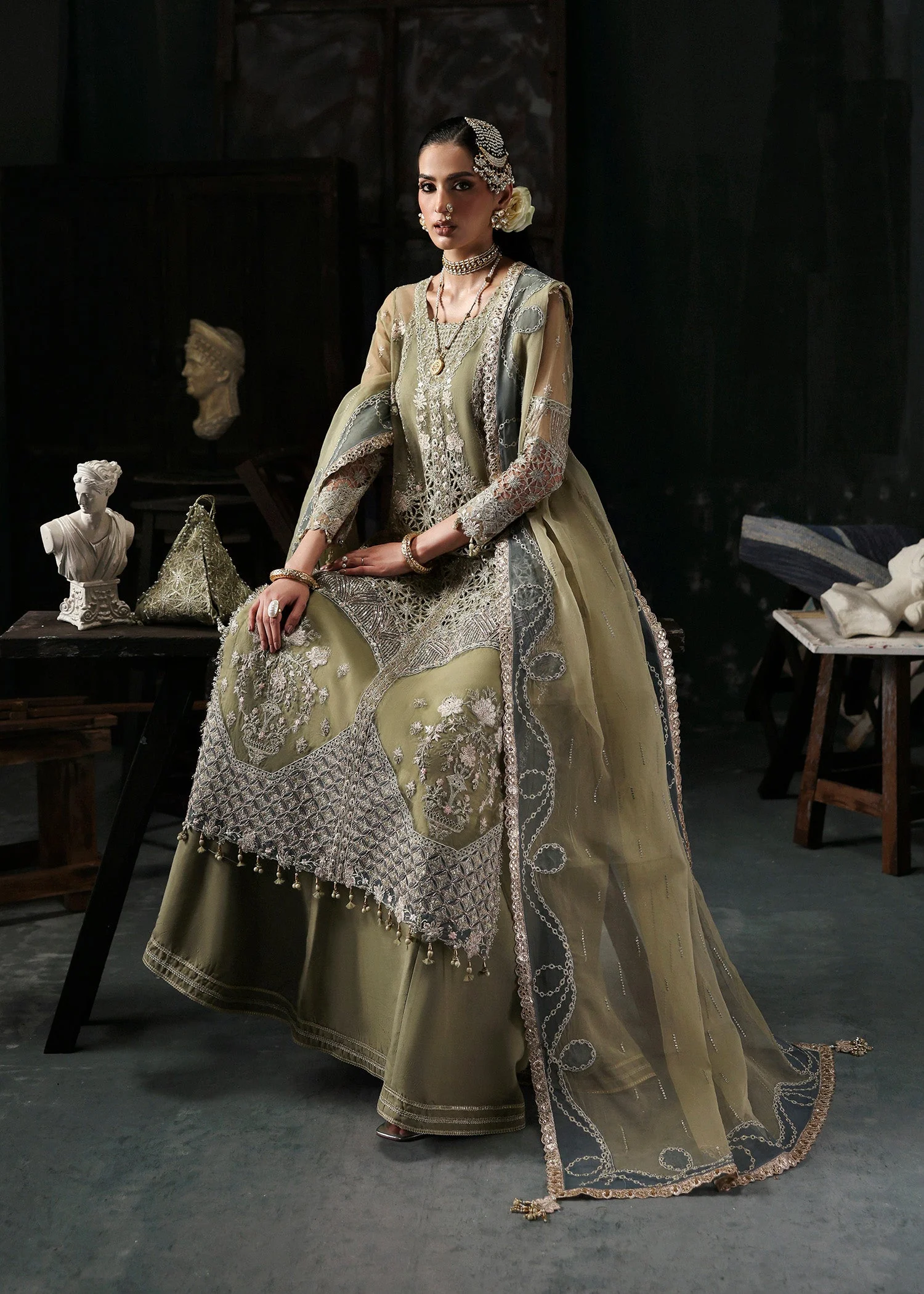 Tara By Sardinia Unstitched 3 Piece Wedding Collection-INARA - Image 7