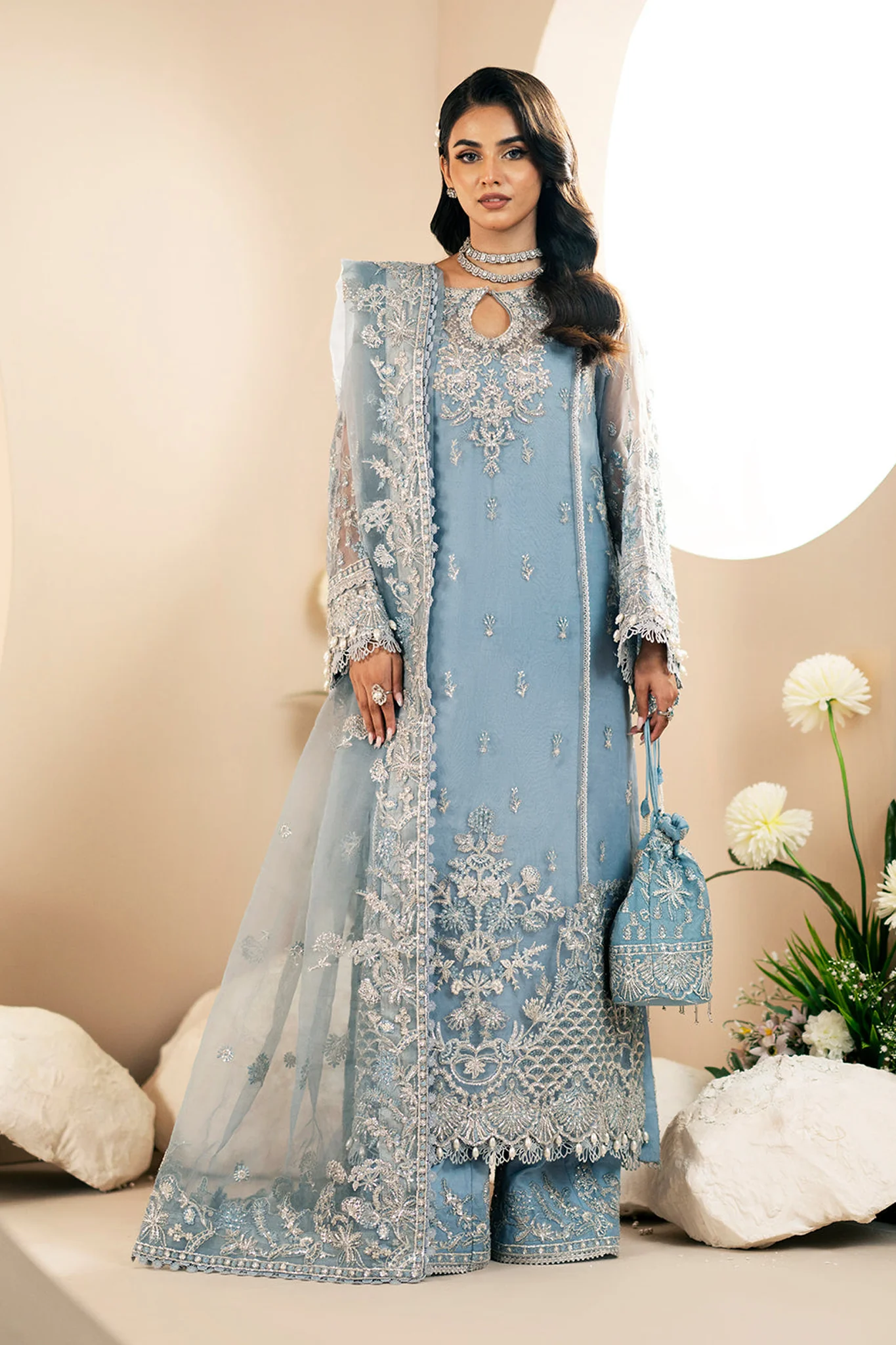 Inayat By AJR Unstitched 3 Piece Festive Formals Suit-AFF-02-Lotus