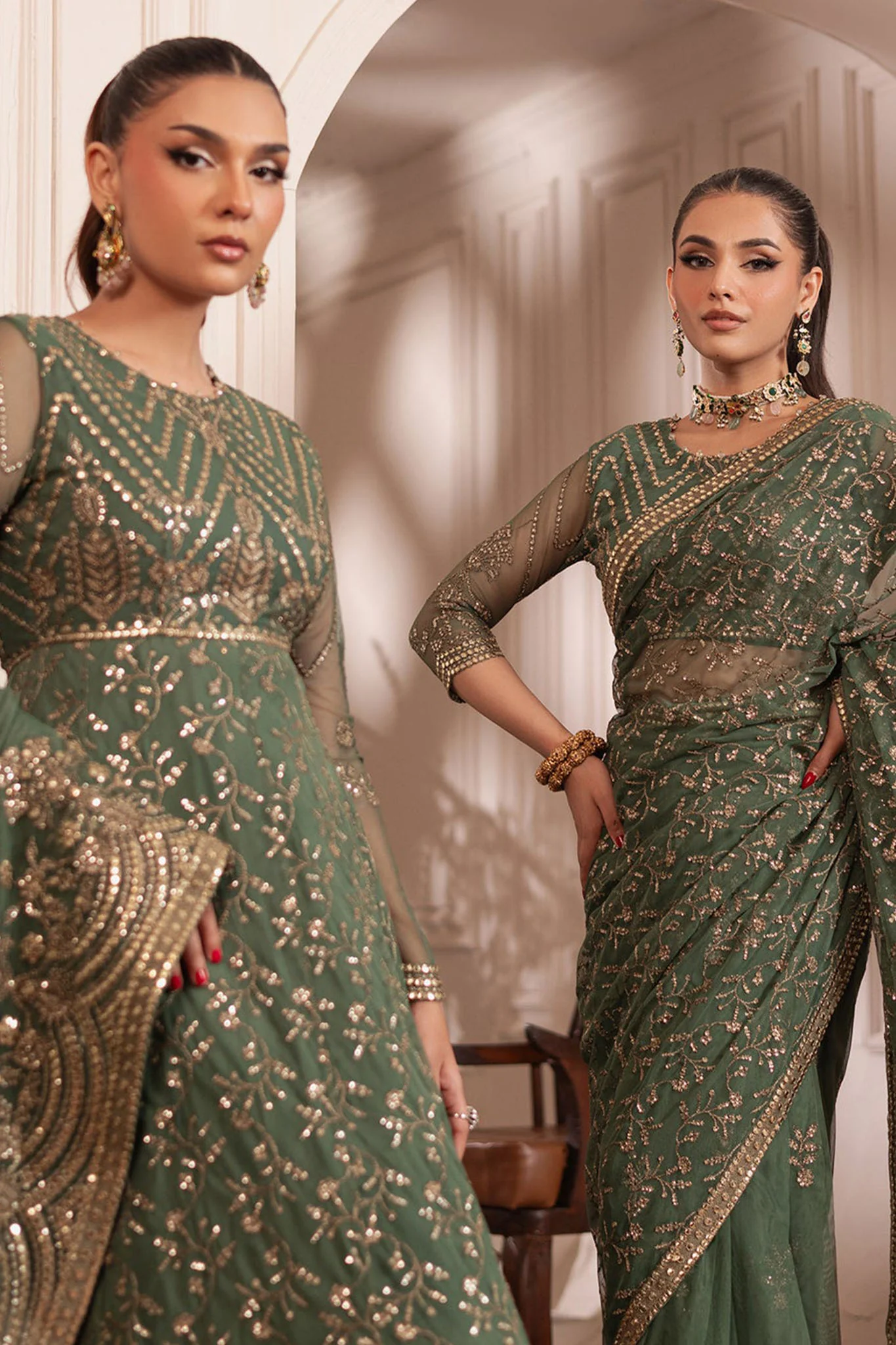 Inayat By Zarif Unstitched 3 Piece Luxury Formals Suit-ZRI-04-Shabab - Image 8