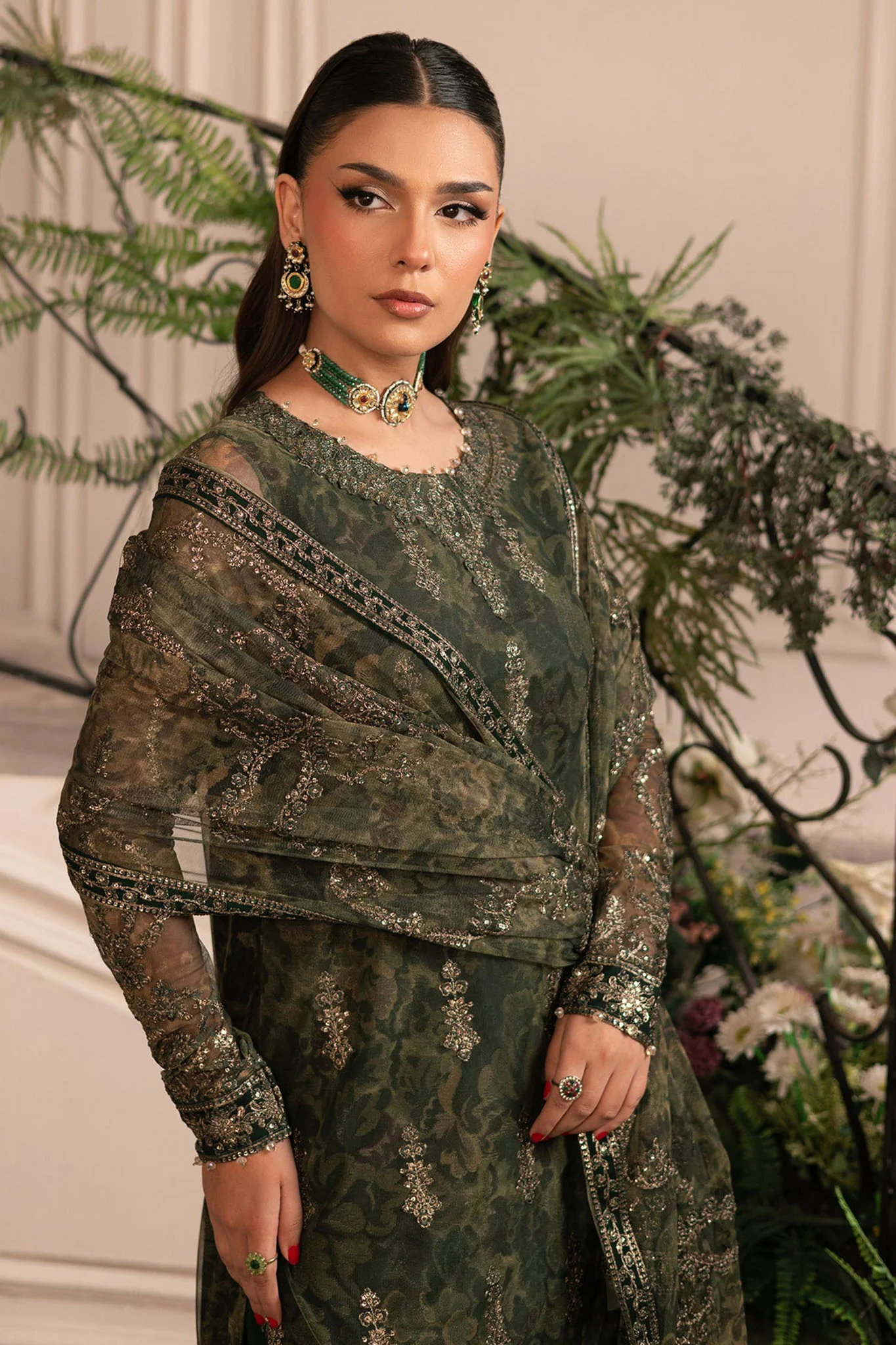 Inayat By Zarif Unstitched 3 Piece Luxury Formals Suit-ZRI-06-Fitoor - Image 2