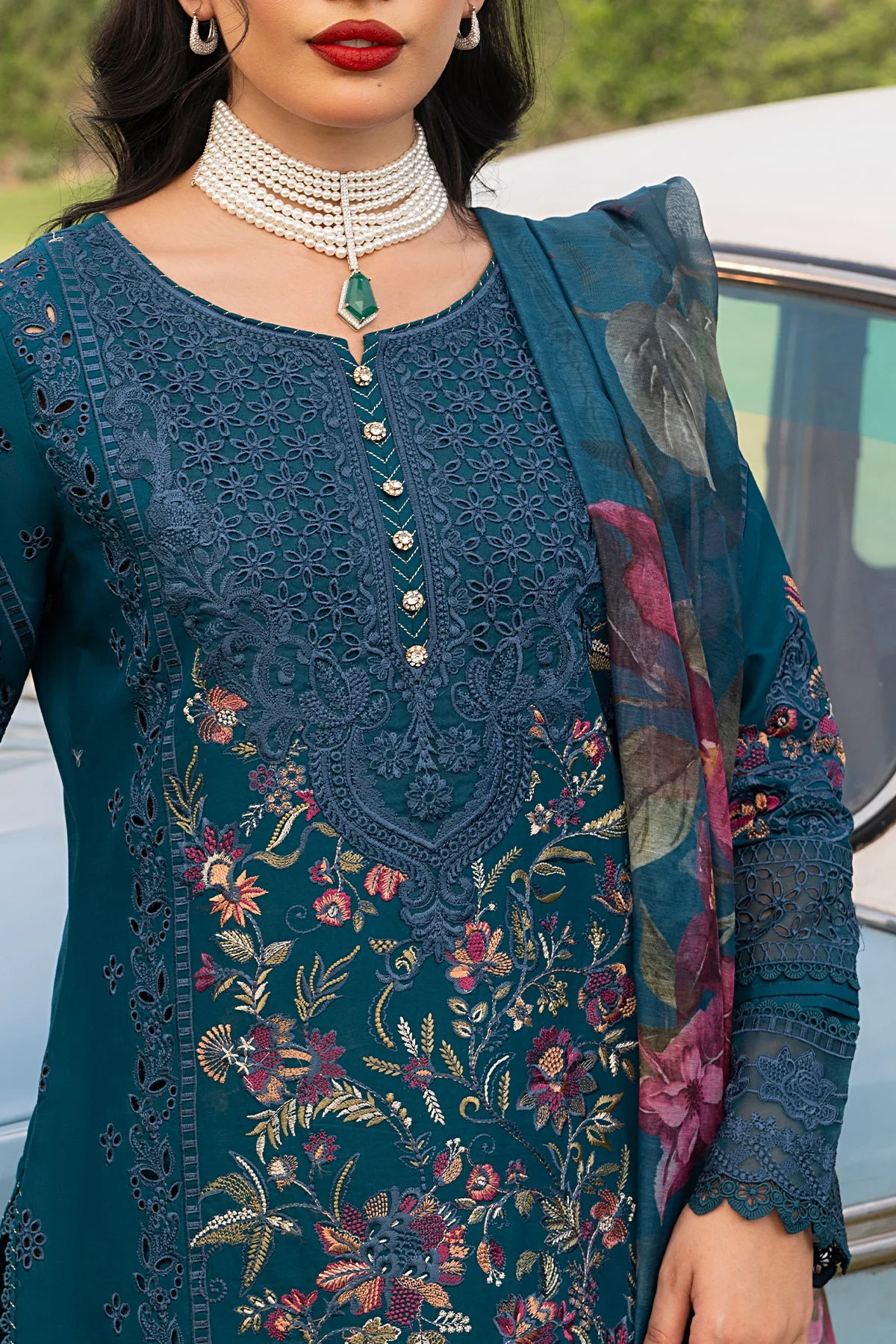 Rang E Bahar By Imrozia Serene Stitched 3 Piece Summer Suit-IP-129 AMISH - Image 3