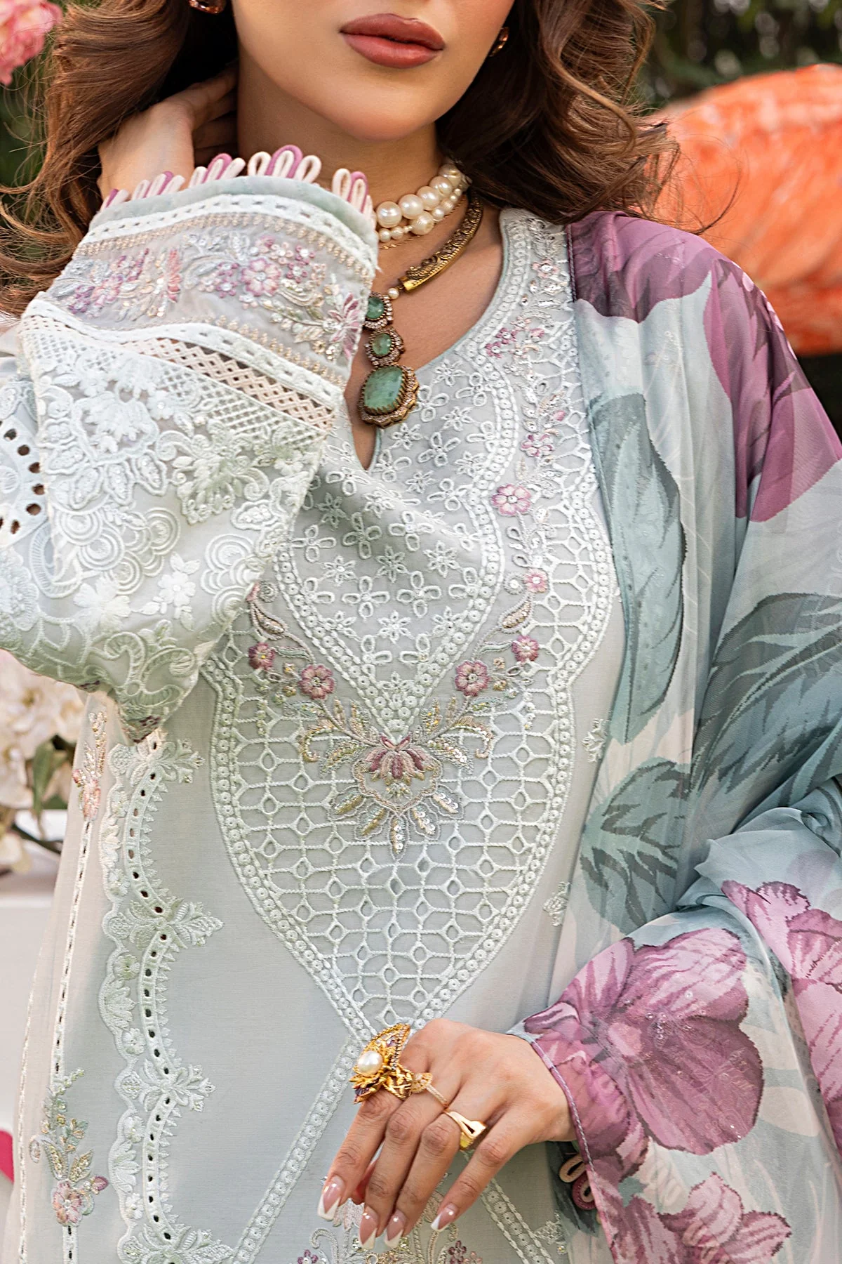 Rang E Bahar By Imrozia Serene Stitched 3 Piece Summer Suit-IP-131 INARA - Image 3