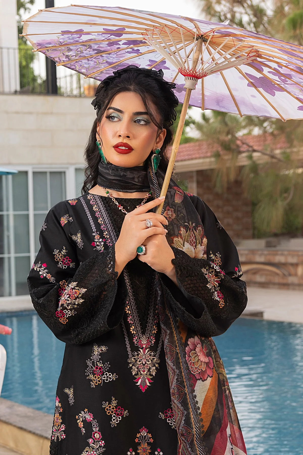 Rang E Bahar By Imrozia Serene Stitched 3 Piece Summer Suit-IP-132 HAZEL - Image 4