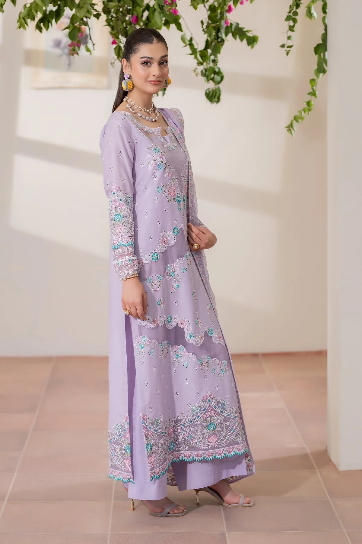 Rohi By Imrozia Serene Stitched 3 Piece Summer Suit-IP-138 Nureh - Image 4