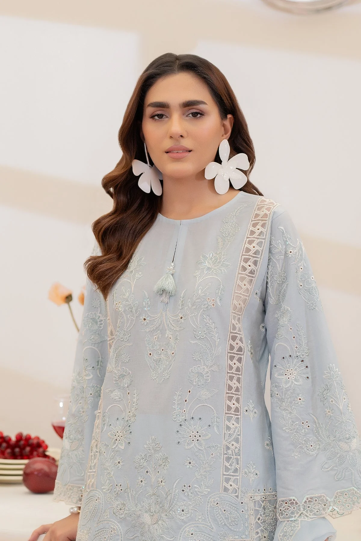 Rohi By Imrozia Serene Stitched 3 Piece Summer Suit-IP-141 Zareya - Image 4