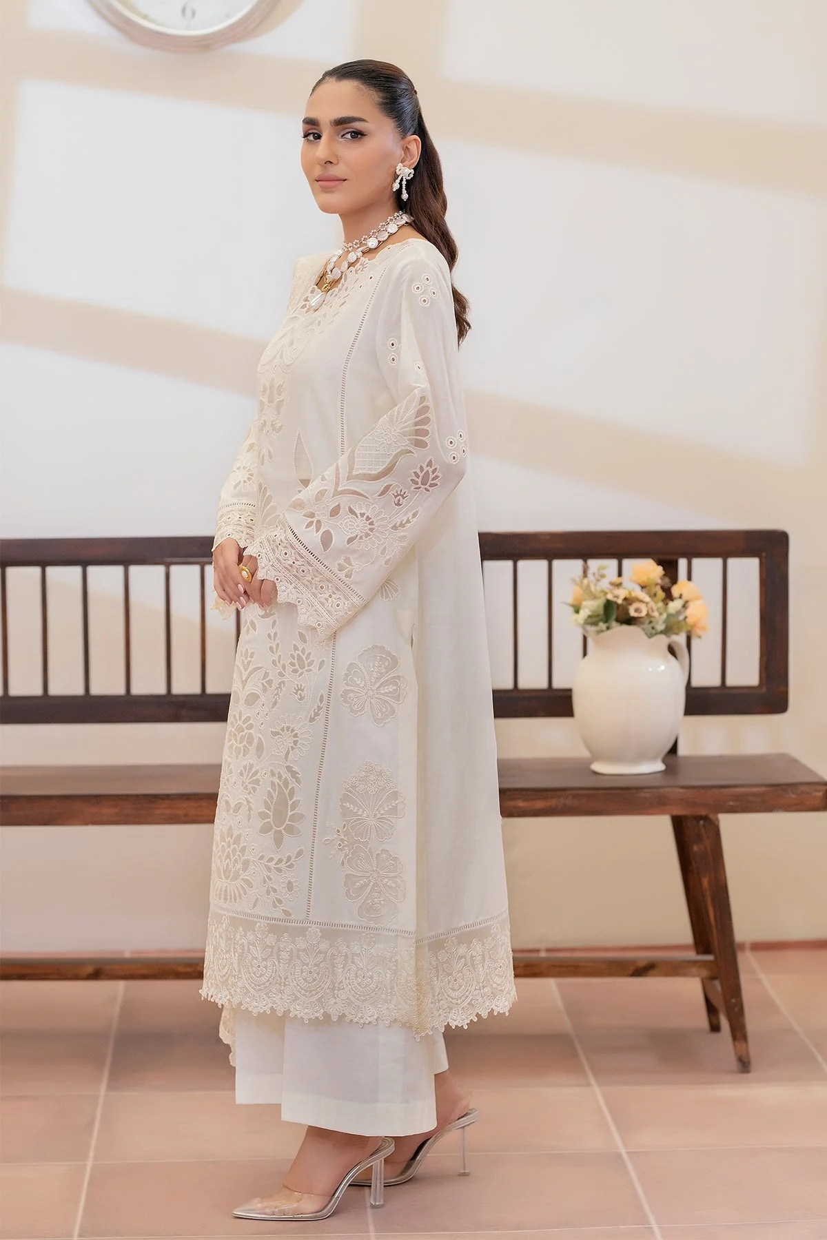 Rohi By Imrozia Serene Stitched 3 Piece Summer Suit-IP-144 Afshan - Image 3