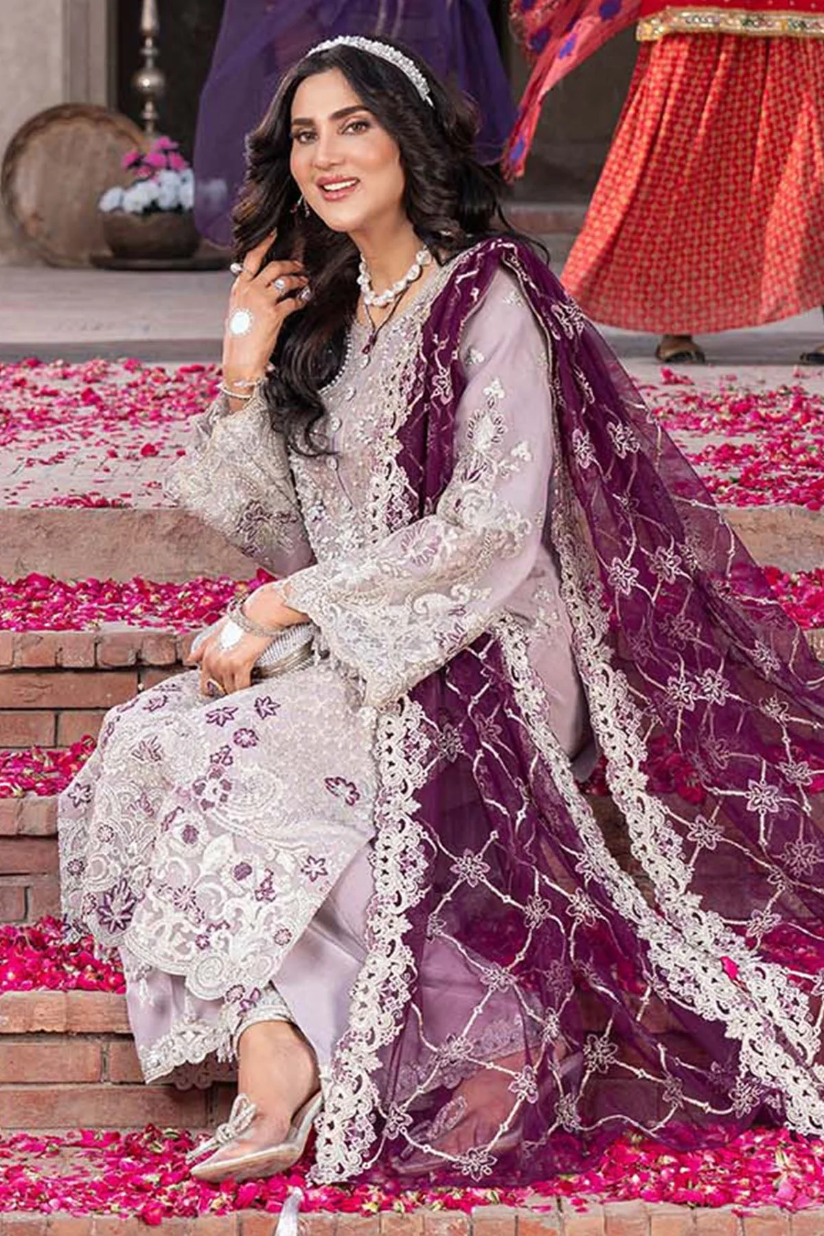 Tehwar By Imrozia Serene Stitched 3 Piece Formals Suit-IP-151 MARIF - Image 3