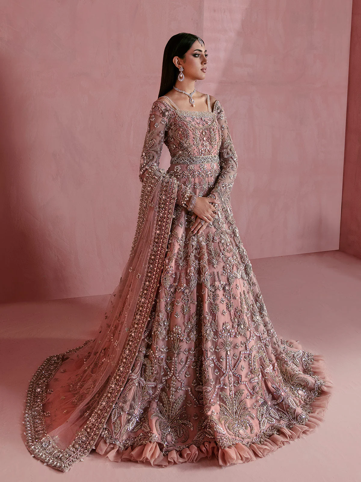 Charmaine By Gulaal Unstitched 3 Piece Bridal SuitIsabella B-21 - Image 2