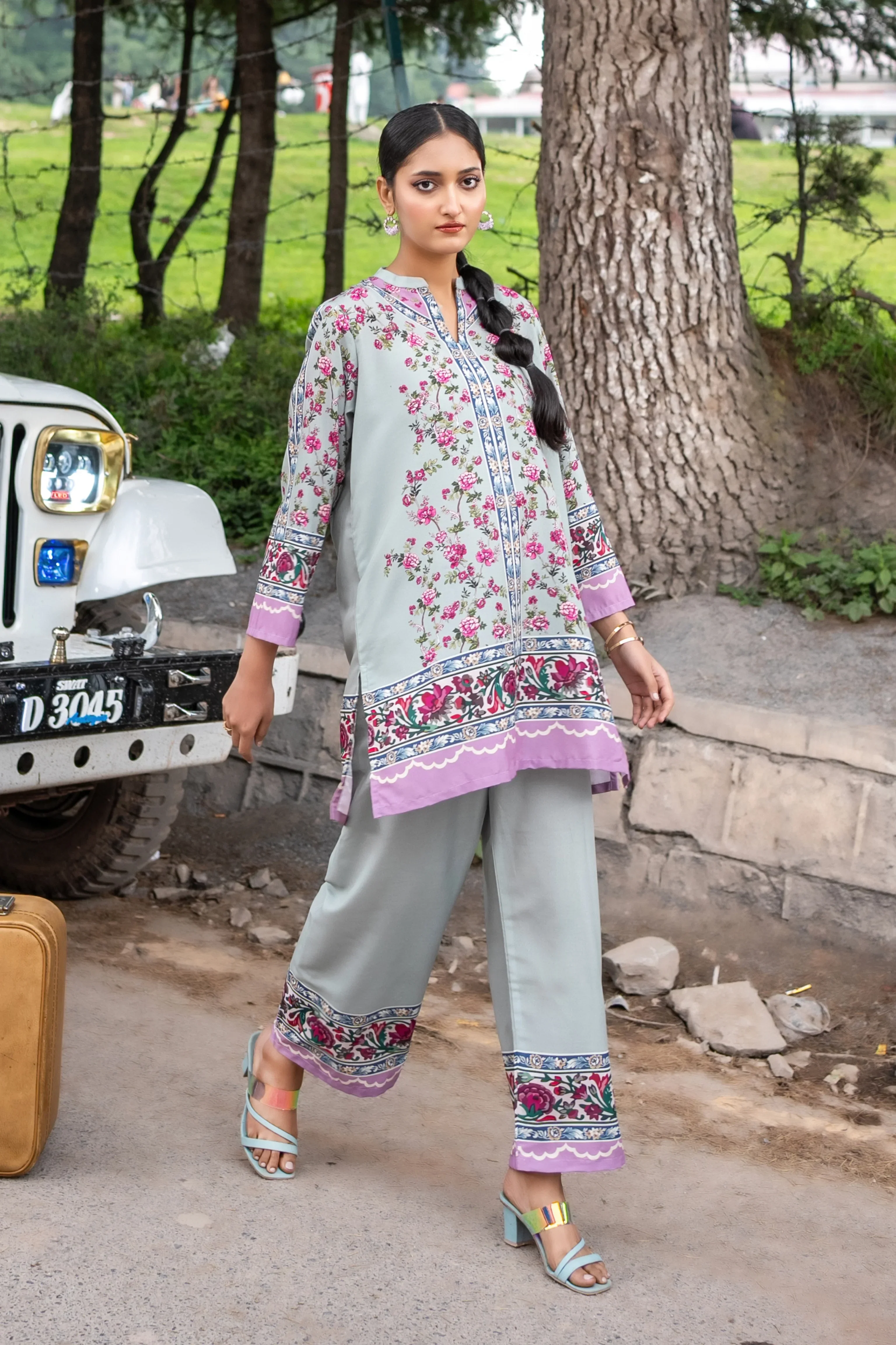 Dhaga Stitched Co Ords Summer Suit-Ivy - Image 5