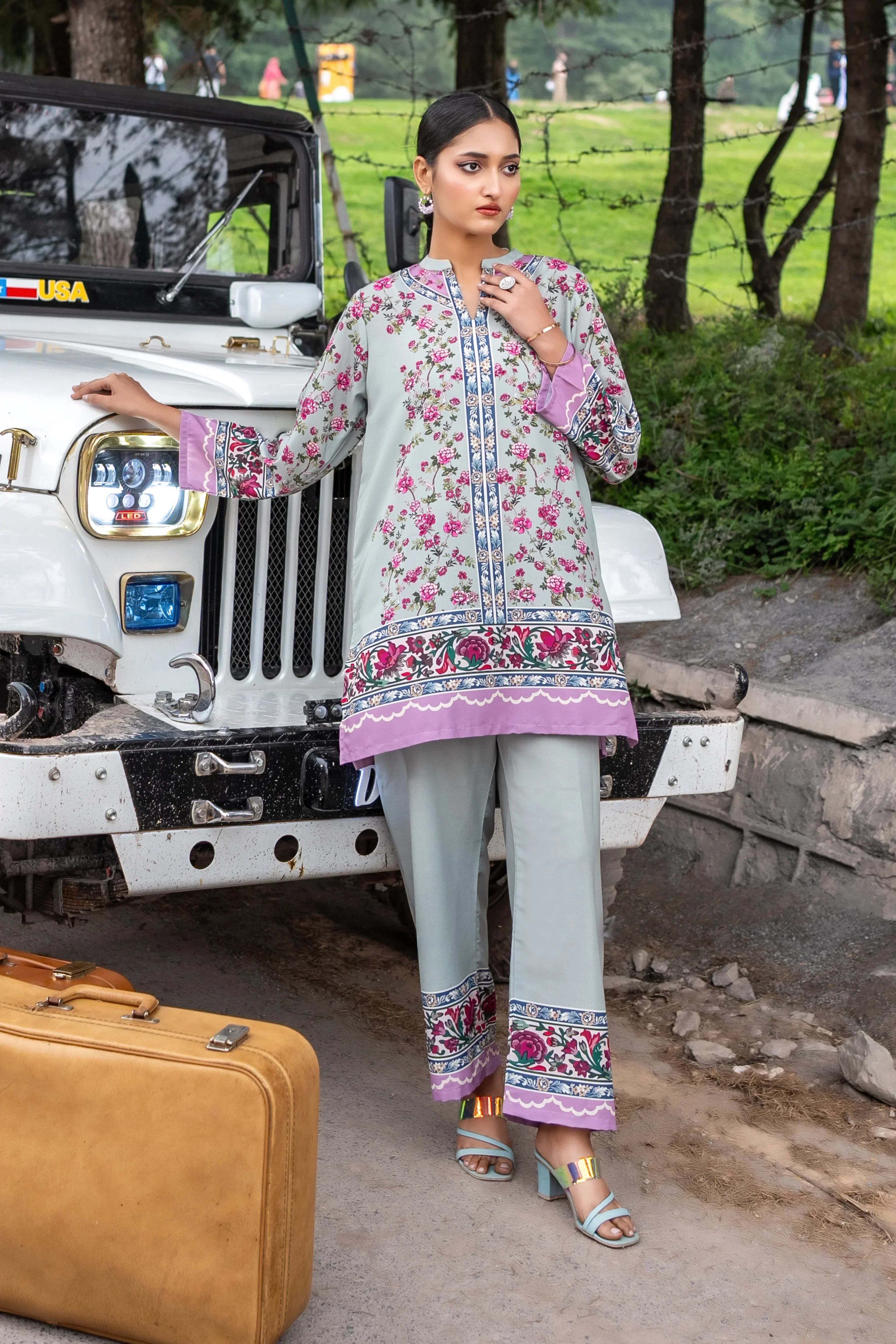 Dhaga Stitched Co Ords Summer Suit-Ivy - Image 7