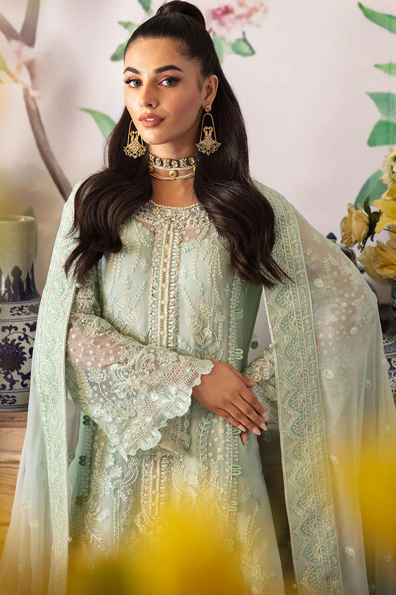 Gulaal Unstitched 3 Piece Emb Chiffon Suit-Jade-GL-EC-24V2-02 - Image 7