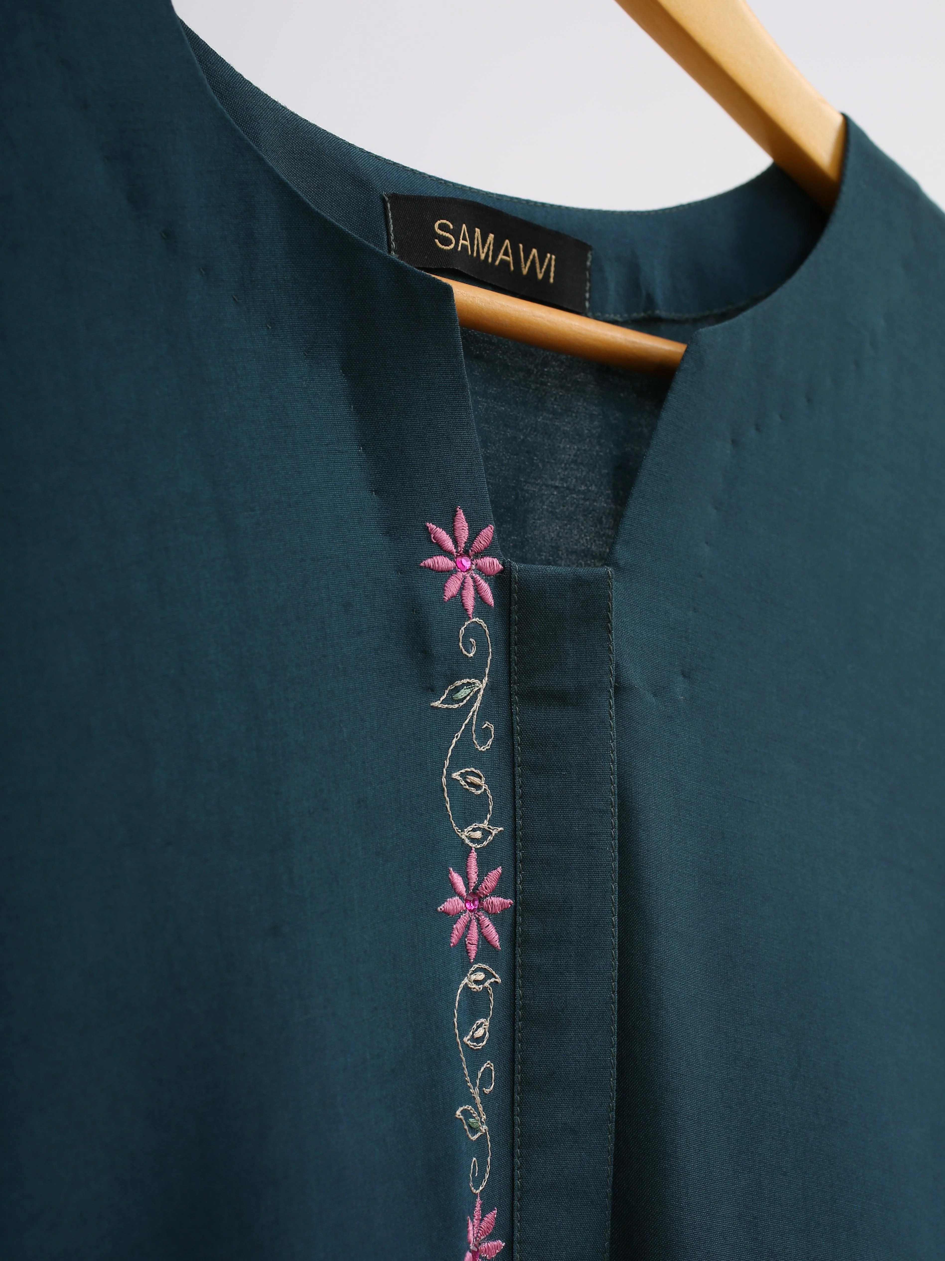 Samawi Stitched Kurta Suit-Jade Kurta - Image 4