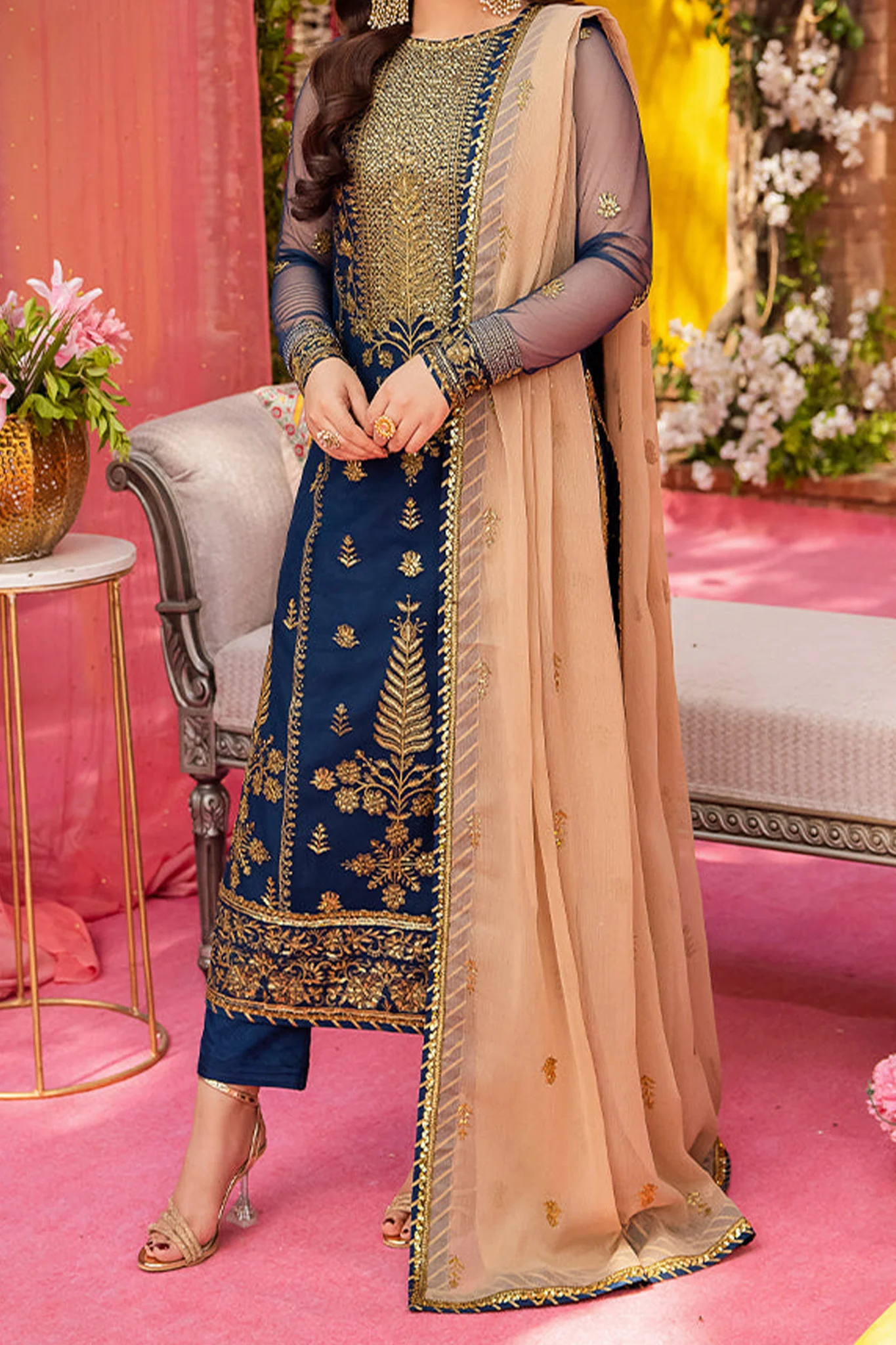 Jag Mag By Asim Jofa Unstitched 3 Piece Festive Formals Suit-AJMJ-26 - Image 6