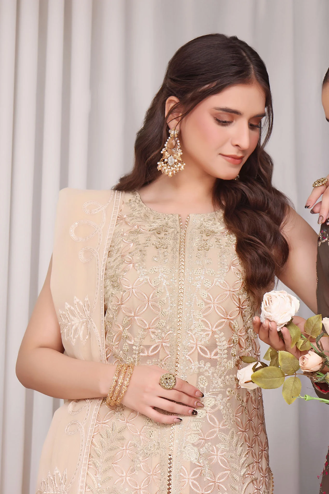 Jahanara By Soghat Unstitched 3 Piece Formals Suit-JHA-02 - Image 2
