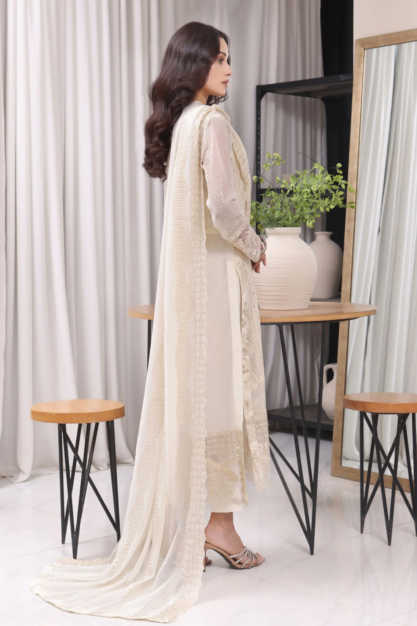 Jahanara By Soghat Unstitched 3 Piece Formals Suit-JHA-06 - Image 5