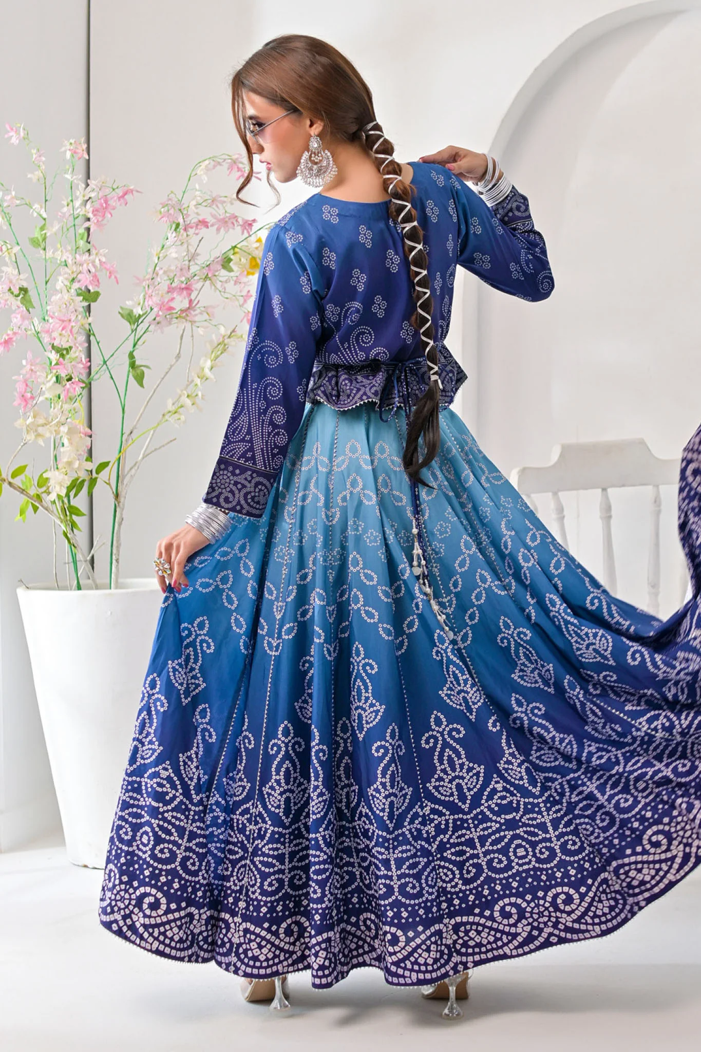 Jogi By Noorma Kaamal Unstitched 2 Piece Printed Raw Silk Suit-NK-RSP-01 - Image 3