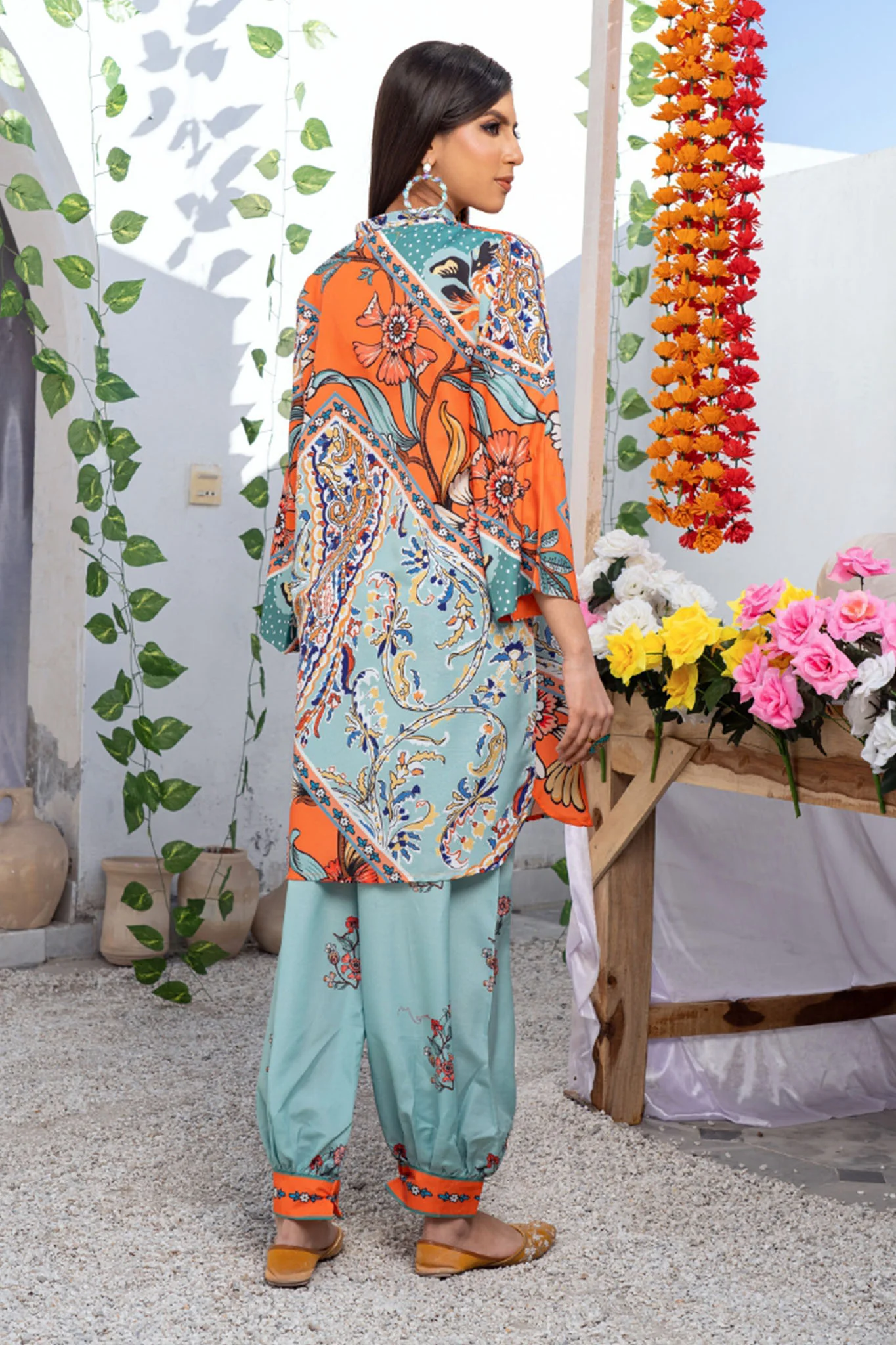 Jogi Pretty Pret By Noorma Kaamal Stitched 2 Piece Lawn Vol-04 Collection-NK-JP-01 - Image 4