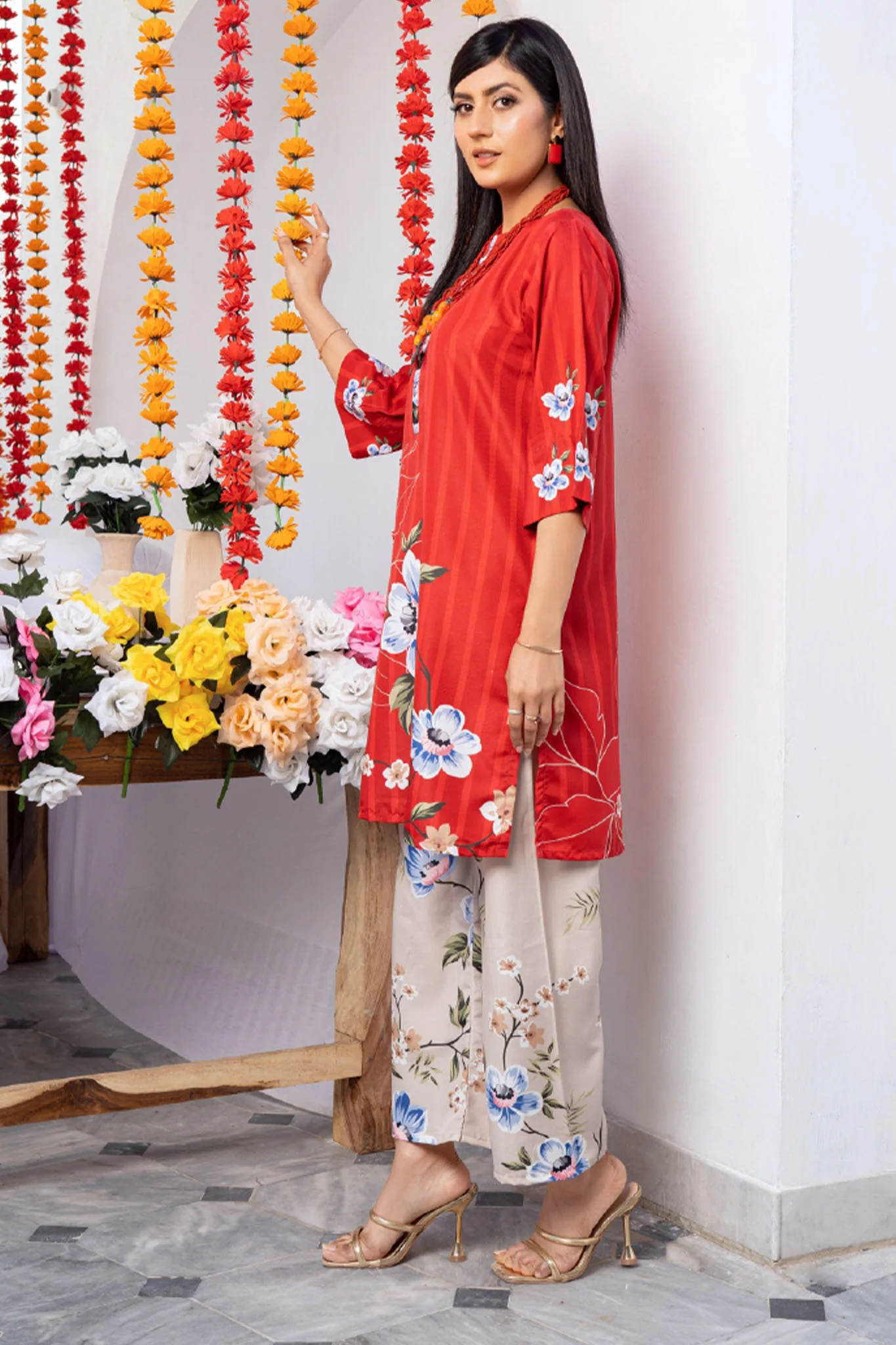 Jogi Pretty Pret By Noorma Kaamal Stitched 2 Piece Lawn Vol-04 Collection-NK-JP-04 - Image 3