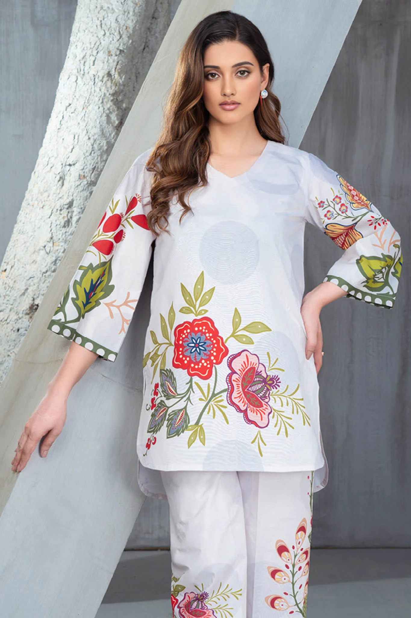 Jogi Pretty Pret By Noorma Kaamal Stitched 2 Piece Printed Twisted Lawn Vol-08 Suit-NK-JP-12 - Image 2