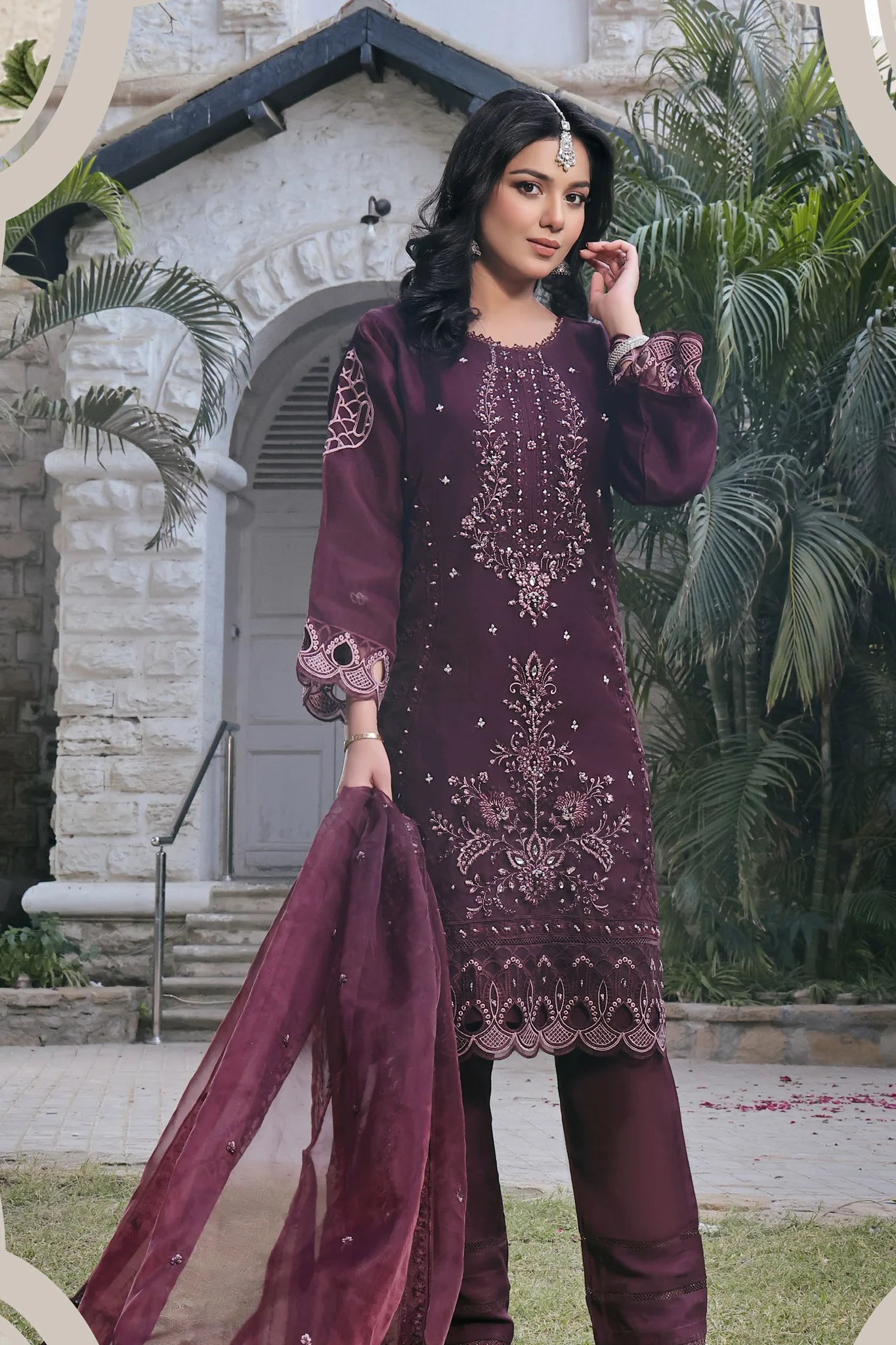 Kahani By Guzel Stitched 3 Piece Festive Formals Organza Suit-02-Dastaan - Image 2