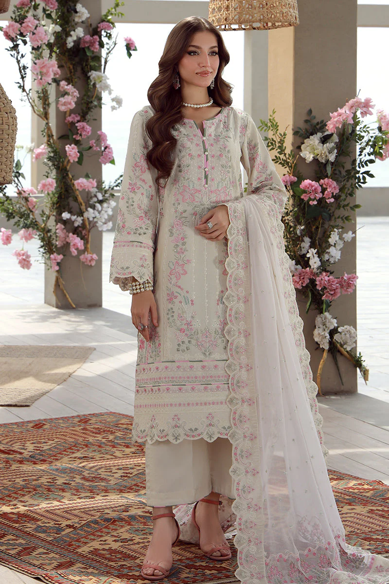 Gulaal Stitched 3 Piece Festive Lawn Suit-Kaia - Image 2