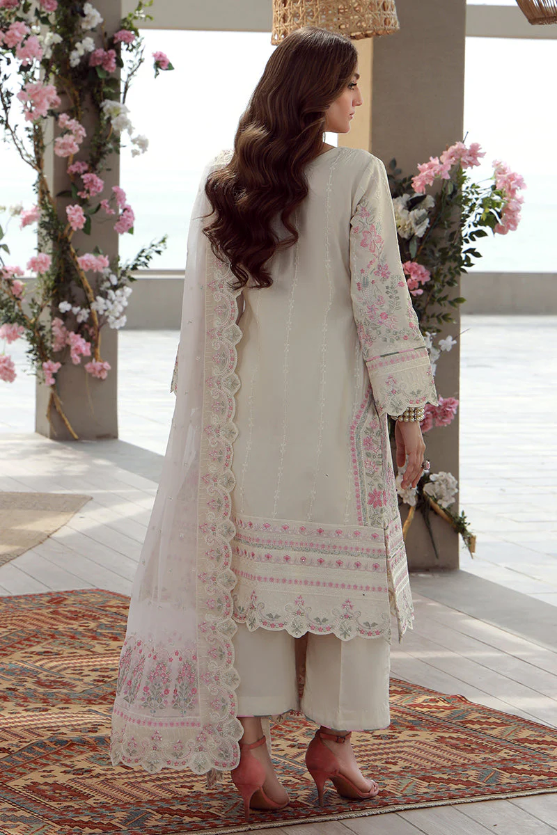 Gulaal Stitched 3 Piece Festive Lawn Suit-Kaia - Image 4