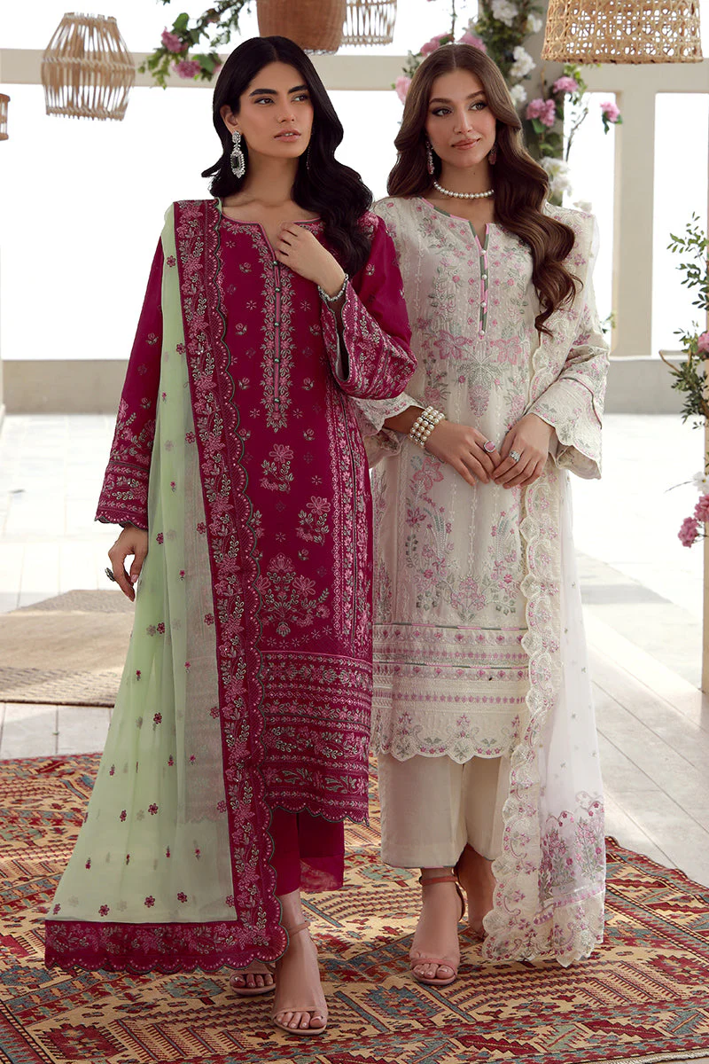 Gulaal Stitched 3 Piece Festive Lawn Suit-Kaia - Image 8