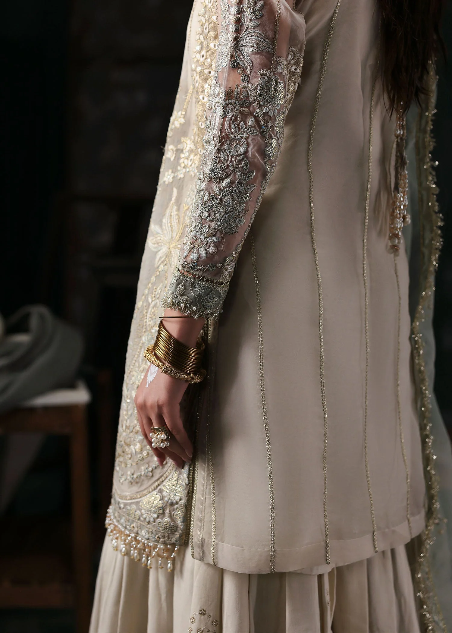 Tara By Sardinia Unstitched 3 Piece Wedding Collection-KARA - Image 6