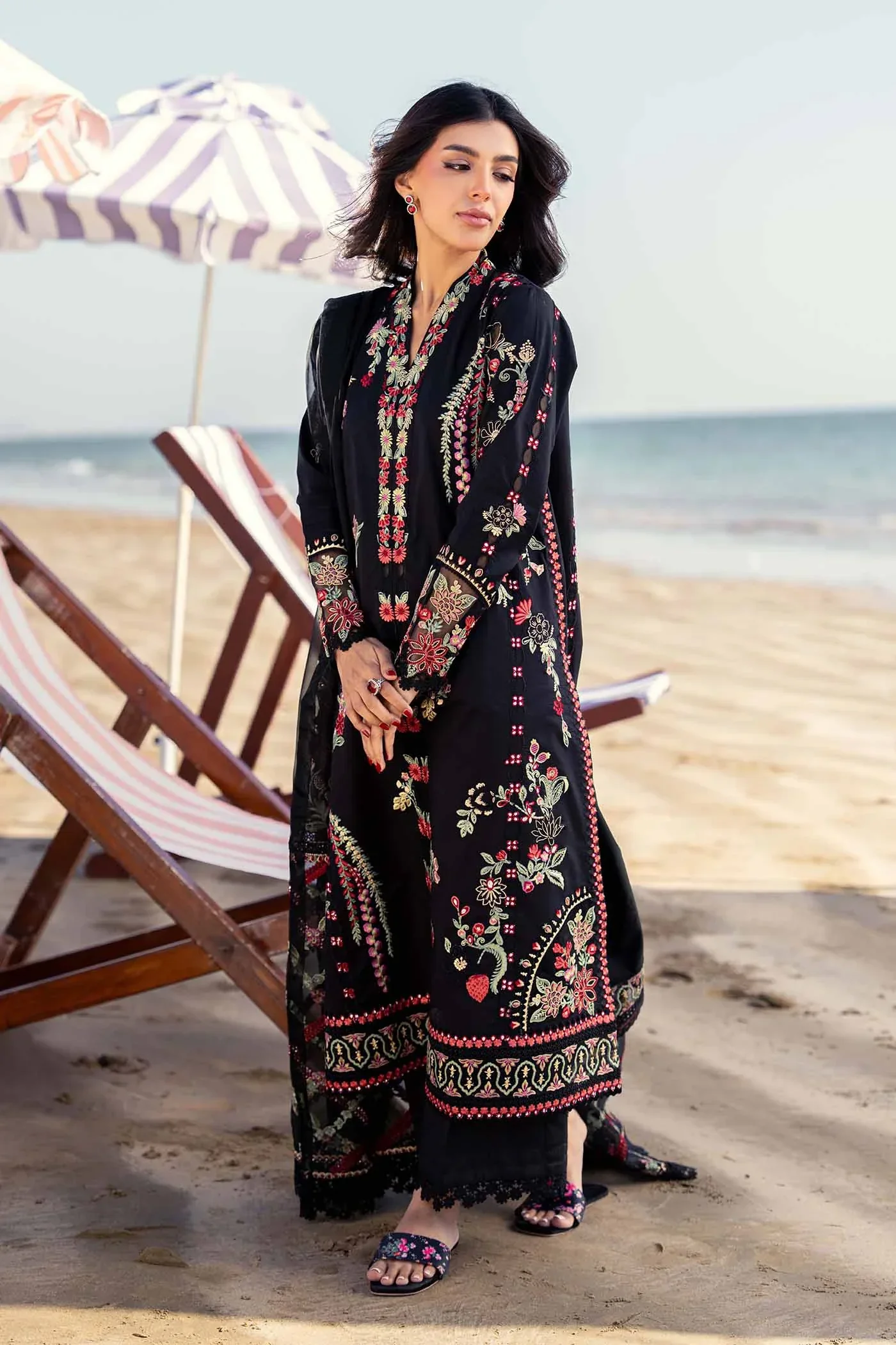 Kashaf By Mariam Malik Unstitched 3 Piece Luxury Emb Lawn Suit-KS-10 KAVYA