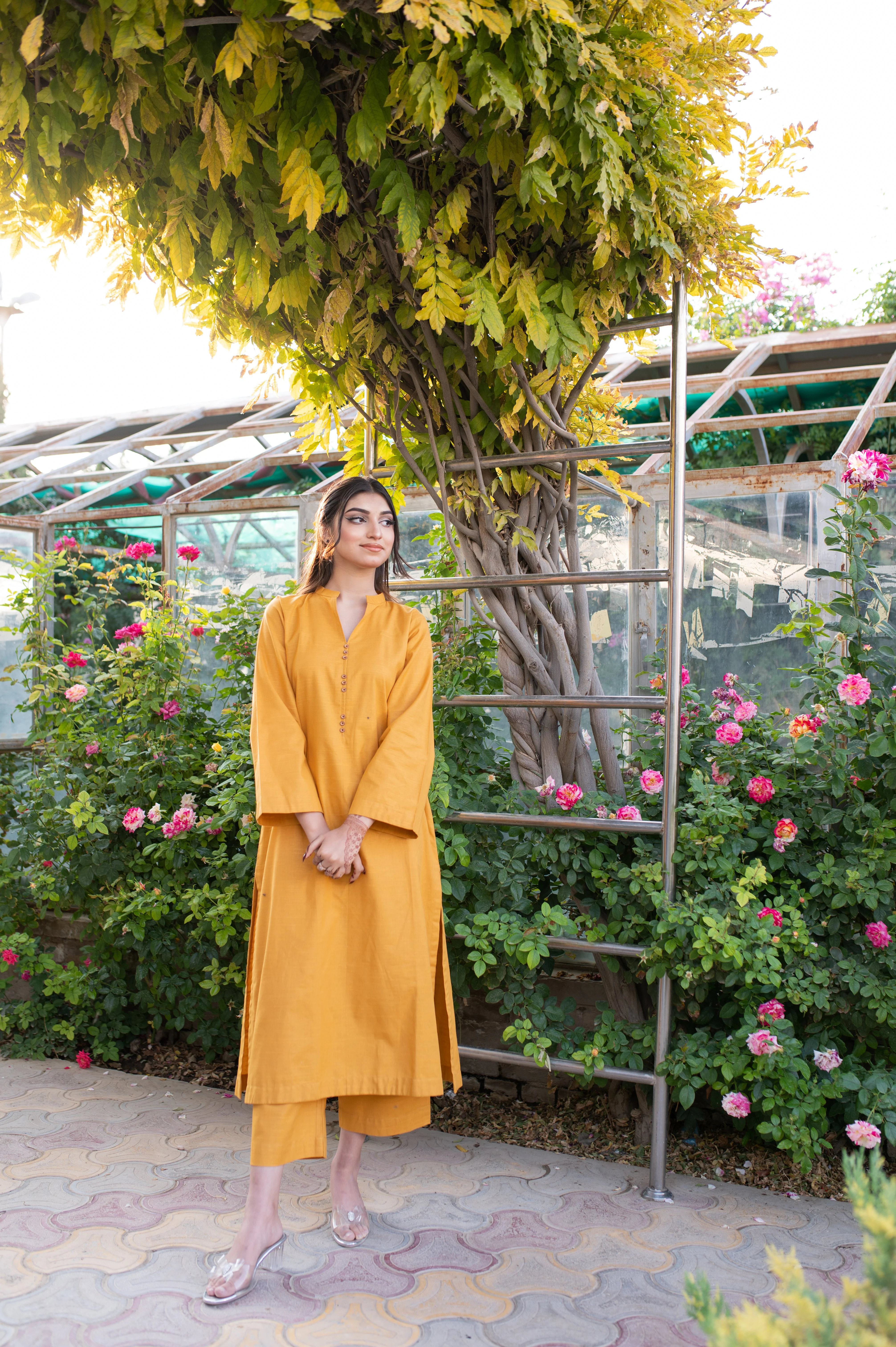 Ravayat By Ariya Apparel Stitched 2 Piece Golden Hour Co-ord Set Suit-Kashan - Image 6