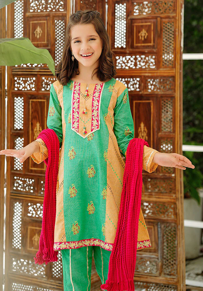 Ochre Clothing Khaddar Embroidered 3 Pc Suit - Image 5