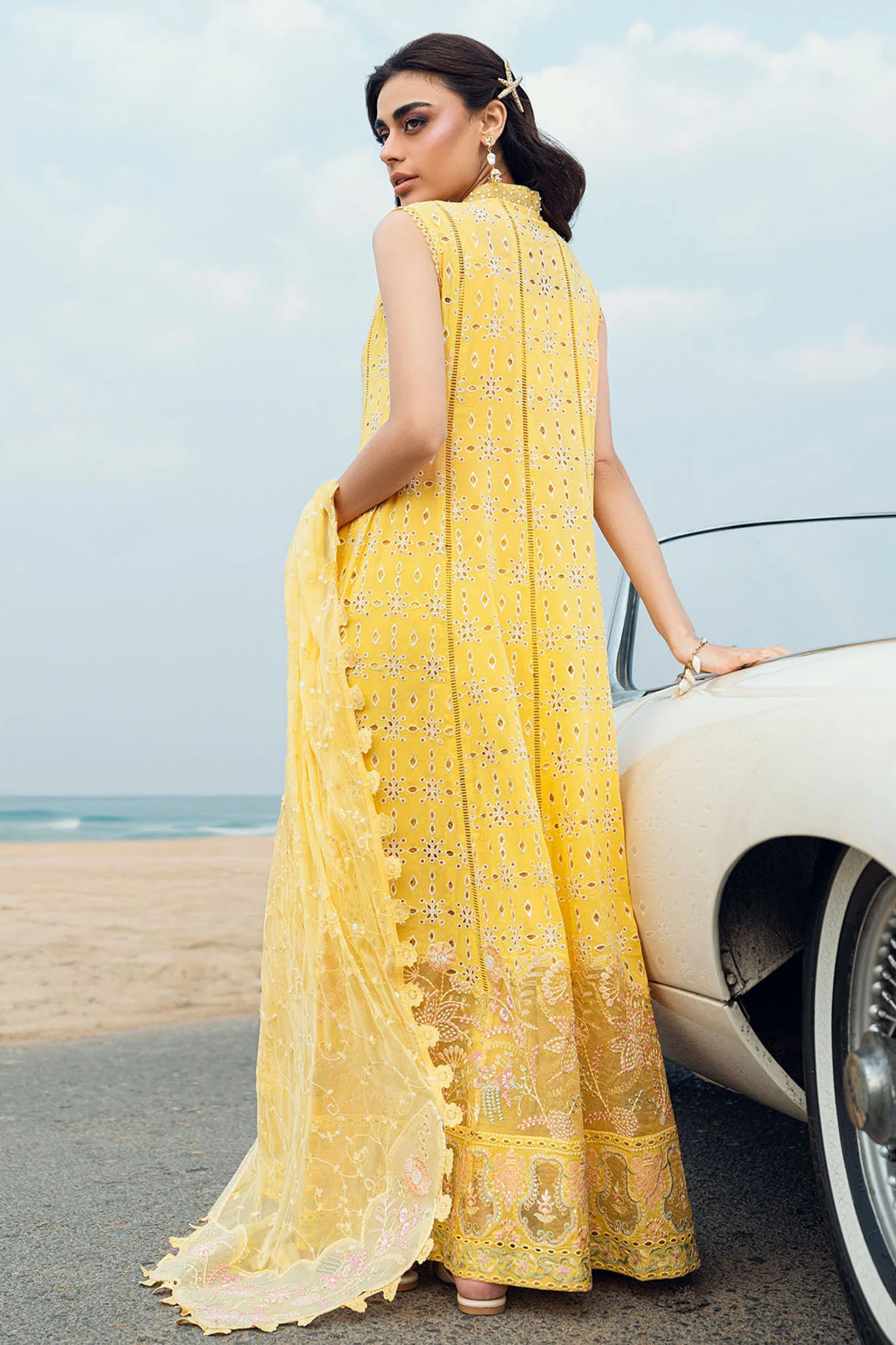 Khuwab By Nureh Unstitched 3 Piece Emb Swiss Voil Lawn Collection-NE-144 - Image 6