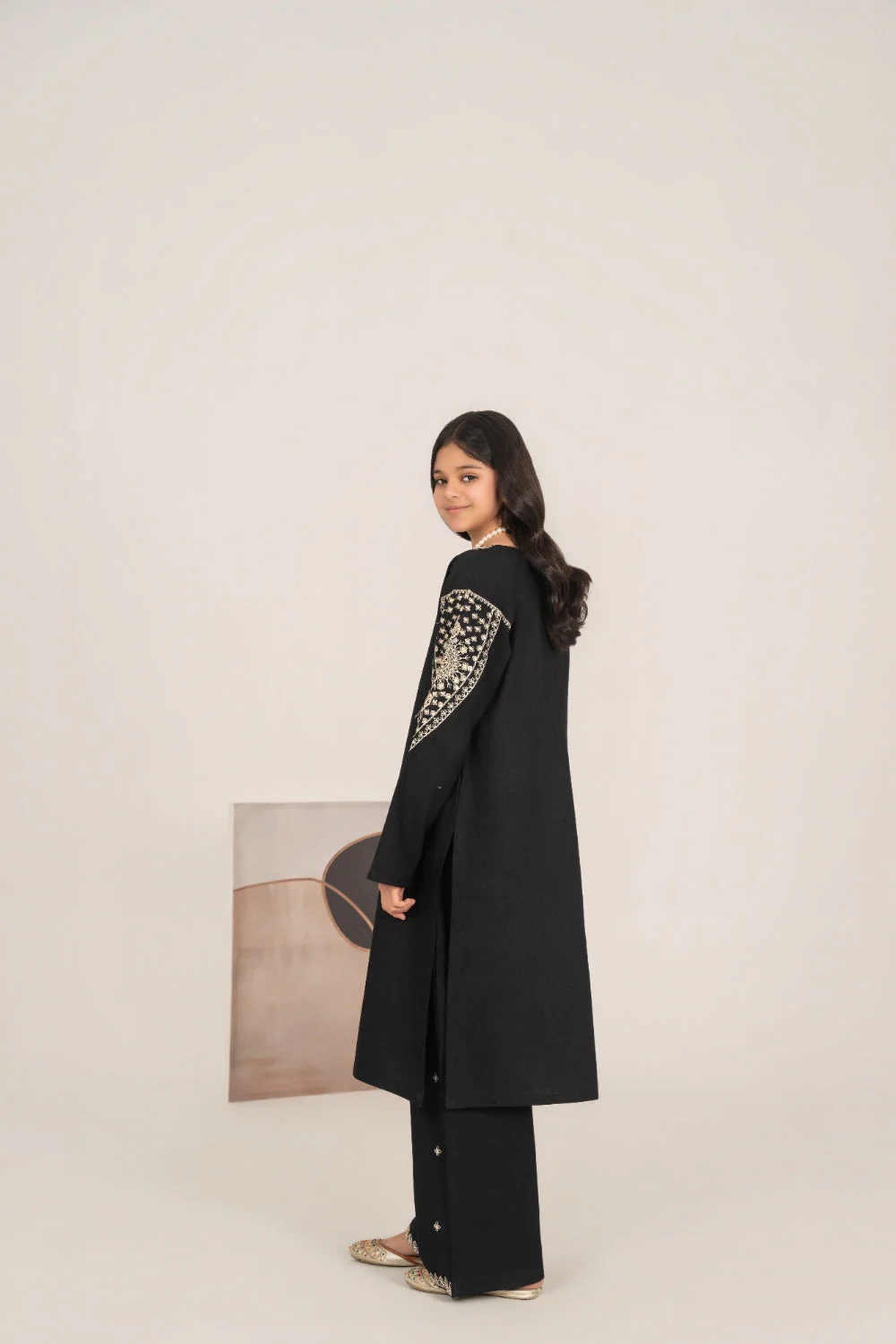 Khayat Stitched 2 Piece Winter Kids Suit-Noireen - Image 6