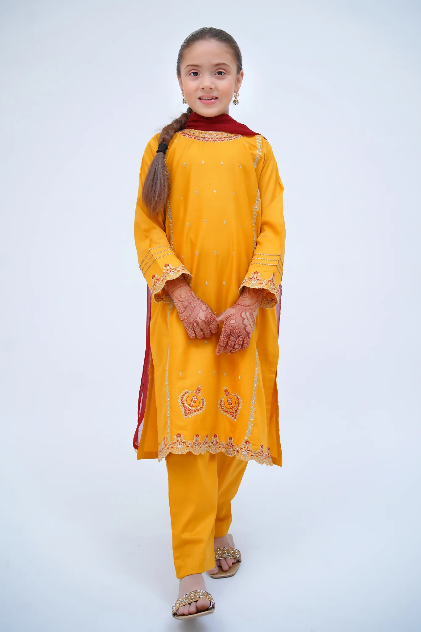 Kirnain by Shanzey Stitched 3 Piece Festive Collection-SHK-3602 - Image 4