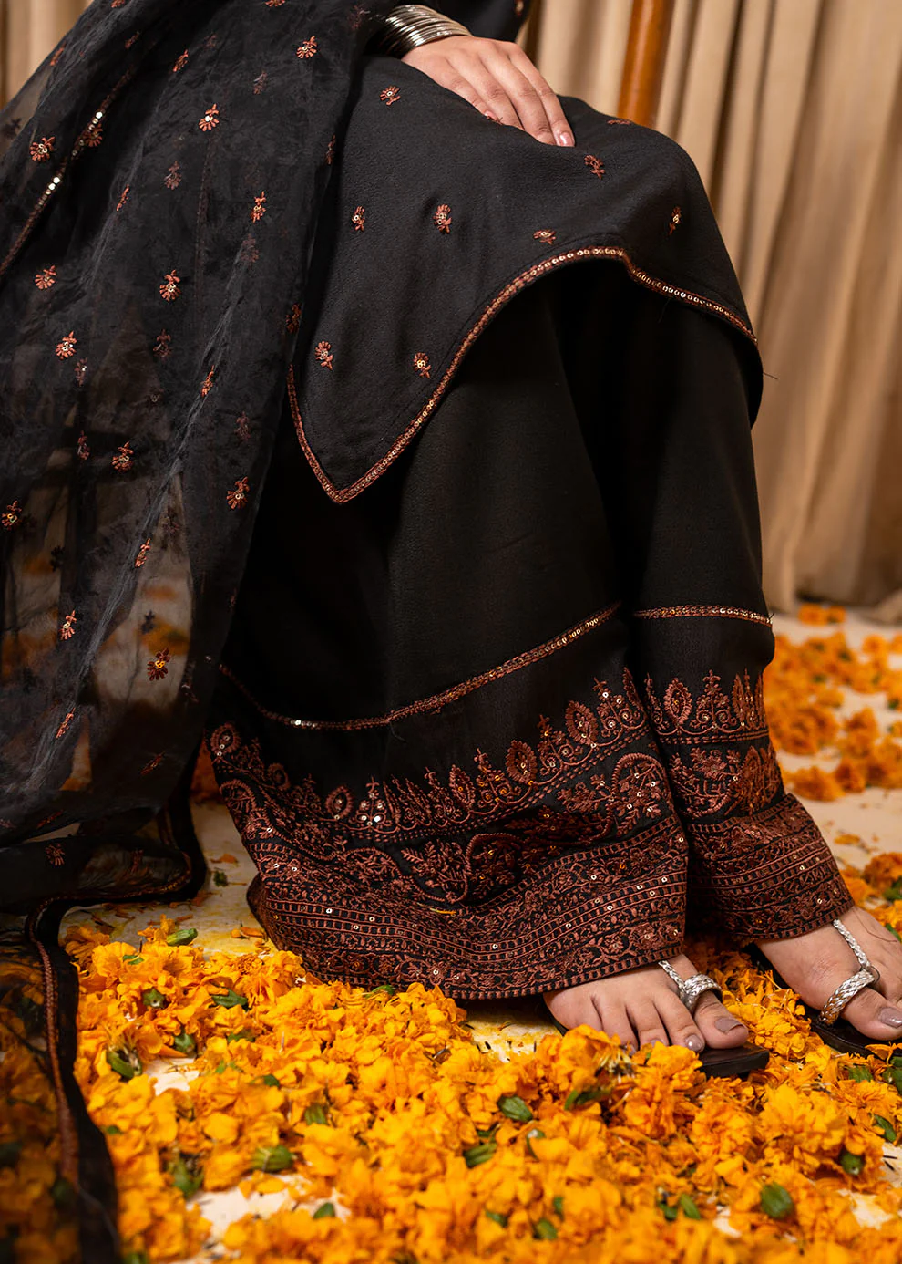 Chamak Dhamak By Pashma Khan Eid Suit-Koyal - Image 6