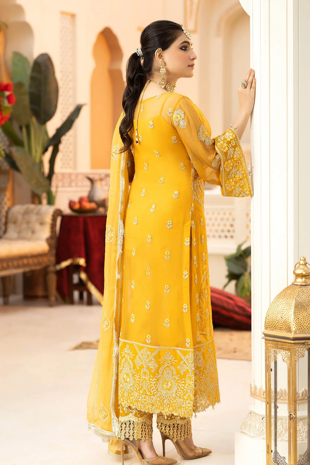 Falesia By Imrozia Unstitched 3 Piece Formals Suit-L-266 Solaris - Image 2
