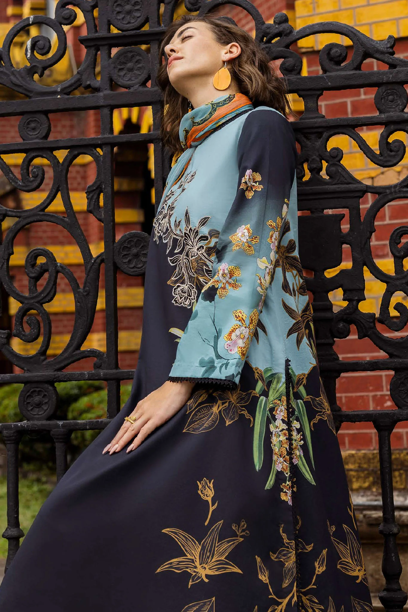 La Dolce Hemline By Mushq Unstitched 3 Piece Summer Collection-HML-10-B-Paula - Image 2