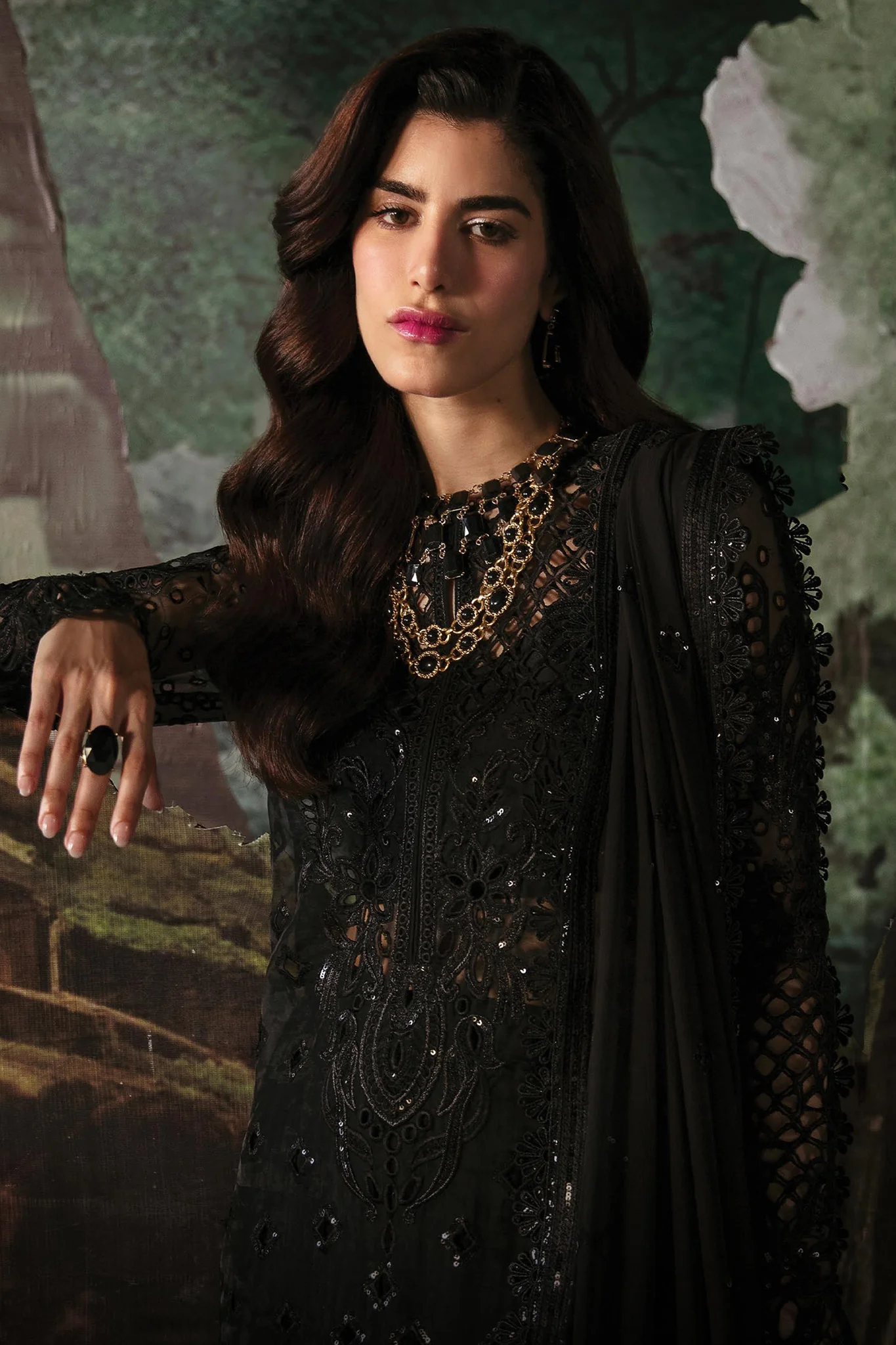 La Fuchsia By Afrozeh Unstitched 3 Piece Festive Formals Suit-ALF-05-Camilla - Image 2