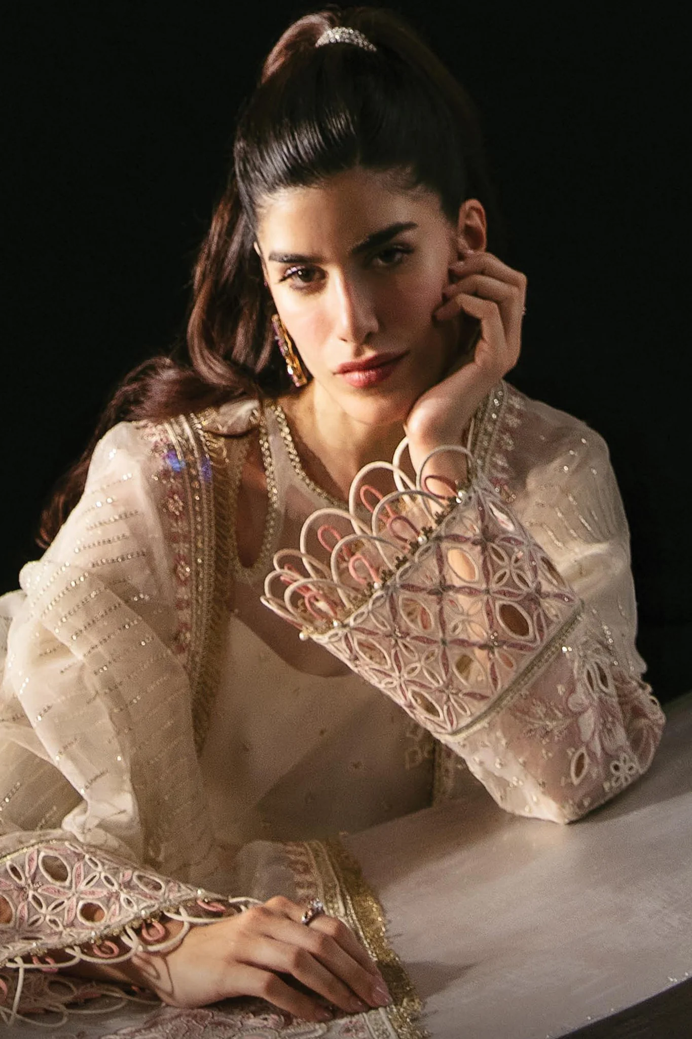 La Fuchsia By Afrozeh Unstitched 3 Piece Festive Formals Suit-ALF-06-Zeya - Image 2